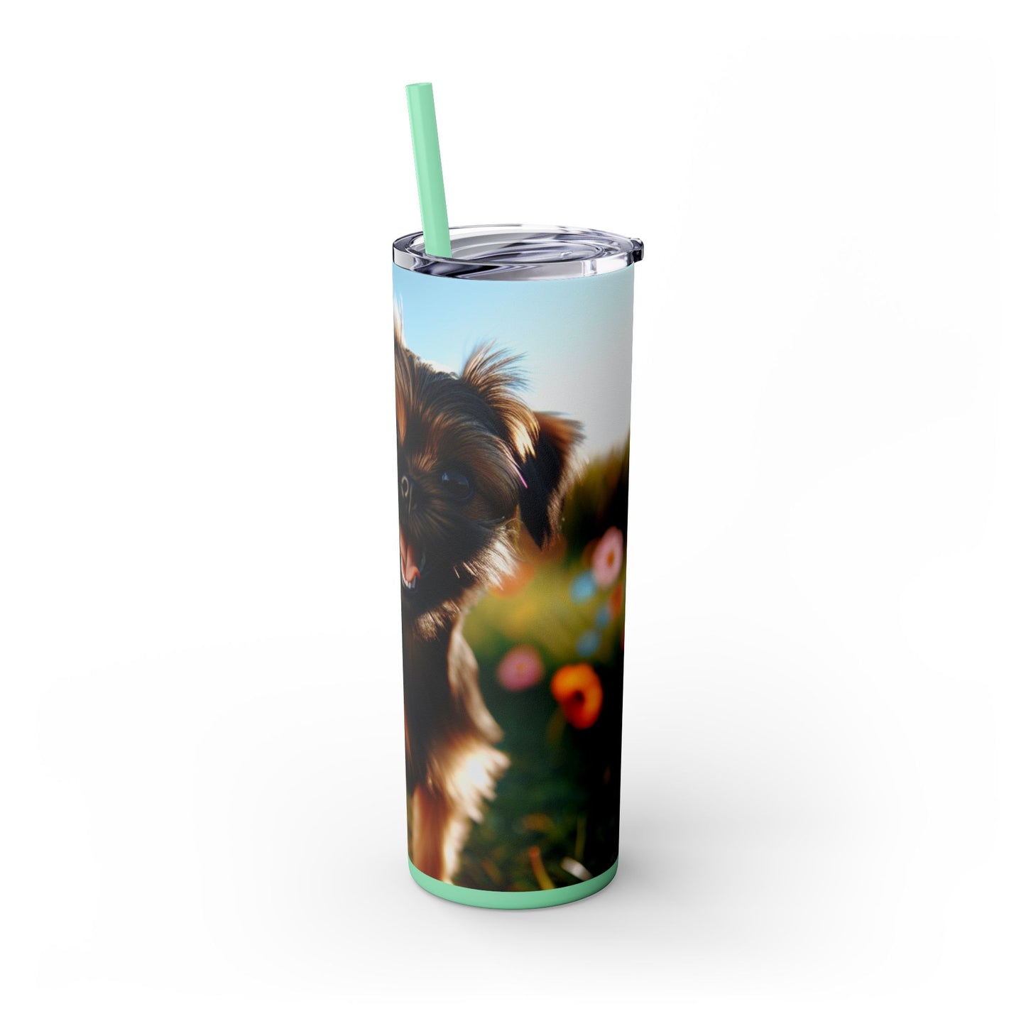 Griffon Bruxellois Tumbler with Straw, 20oz