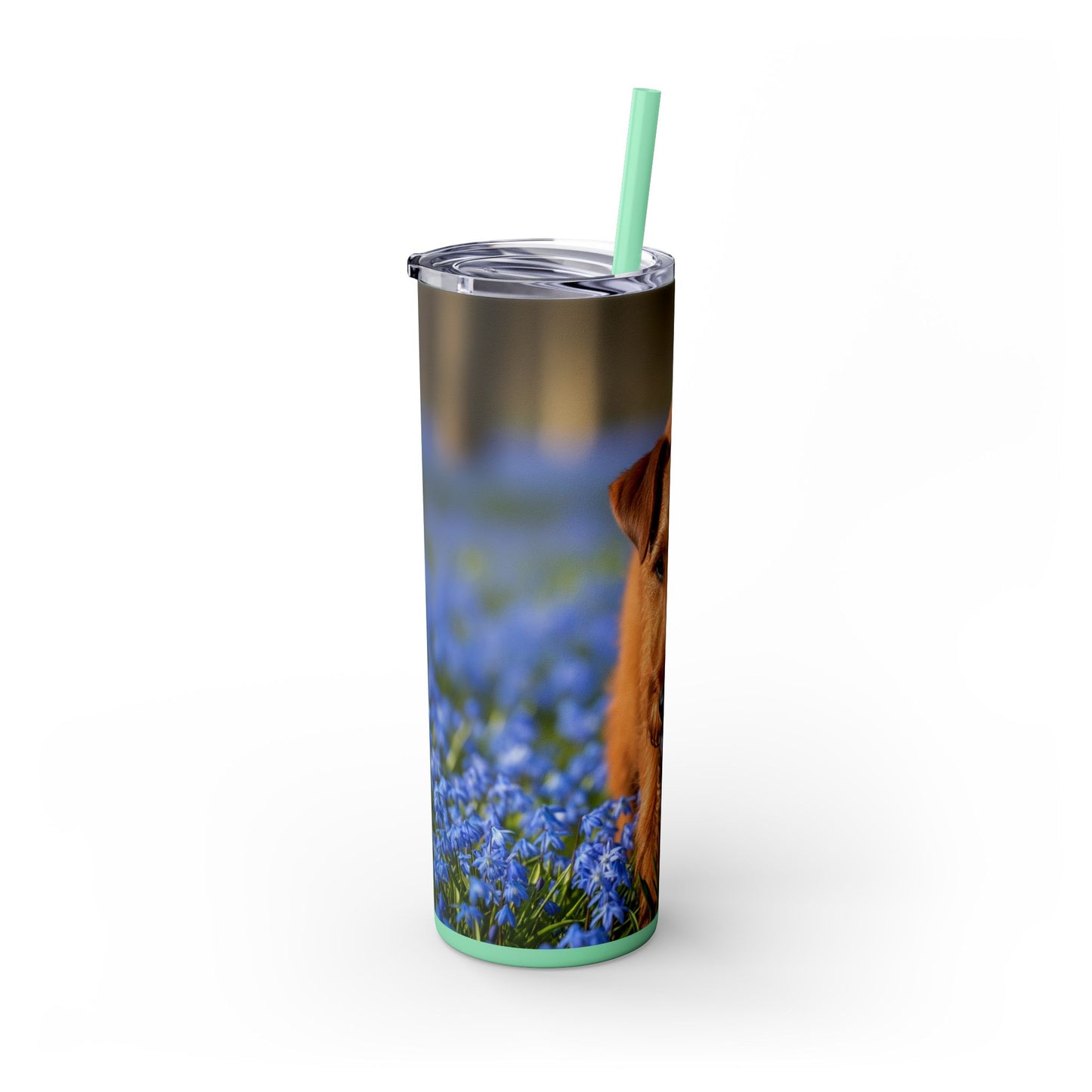 Irish Terrier Skinny Tumbler with Straw, 20oz