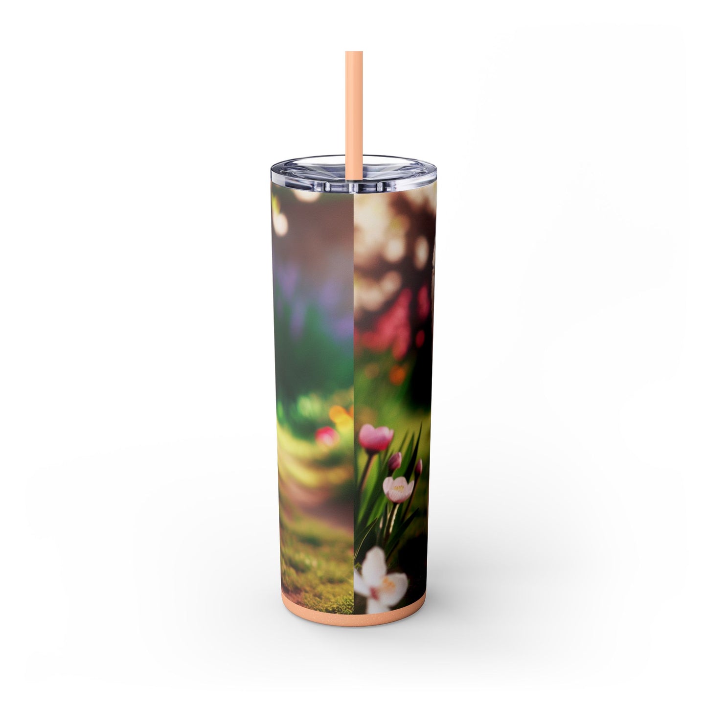 West Highland White Terrier Skinny Tumbler with Straw, 20oz