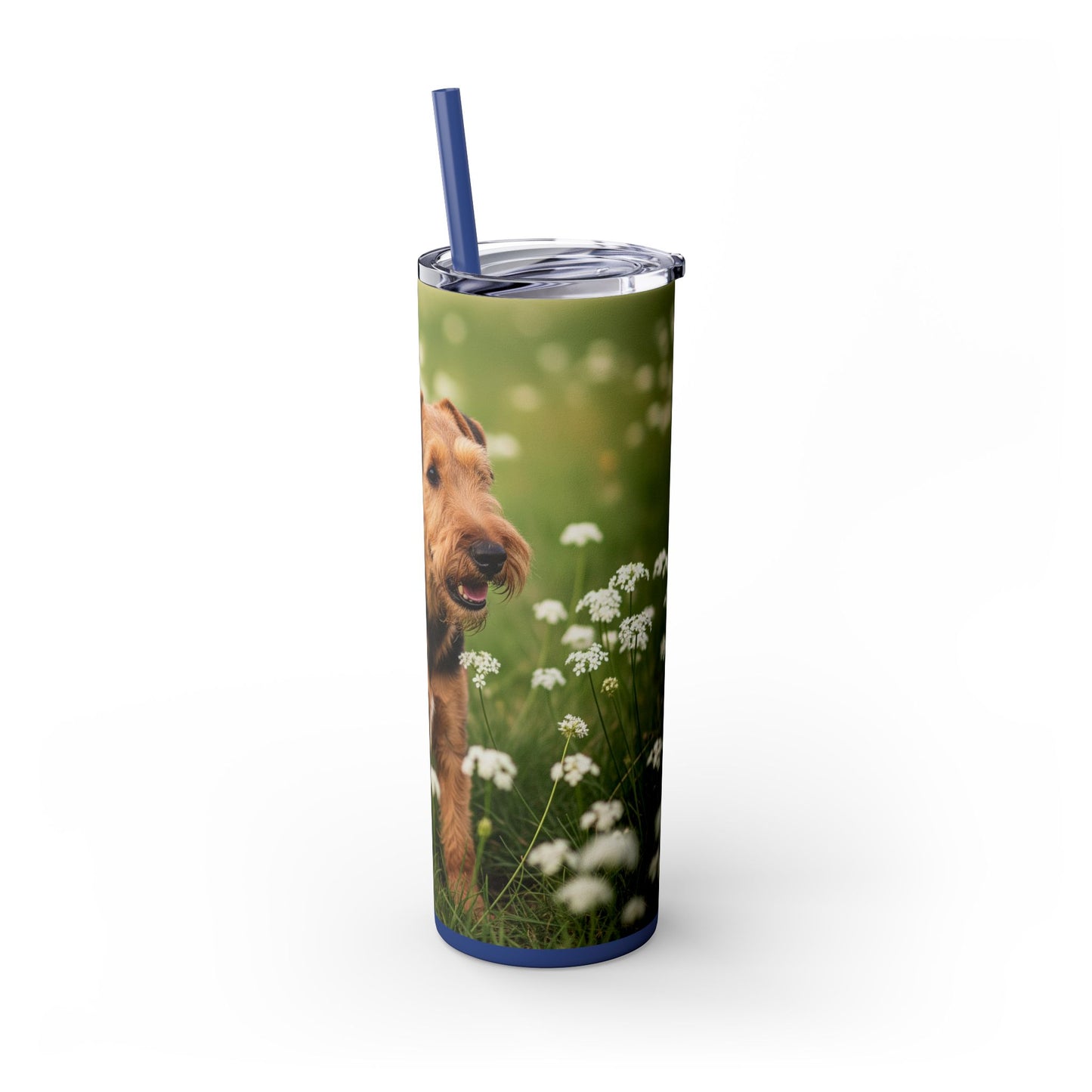 Lakeland Terrier Tumbler with Straw, 20oz