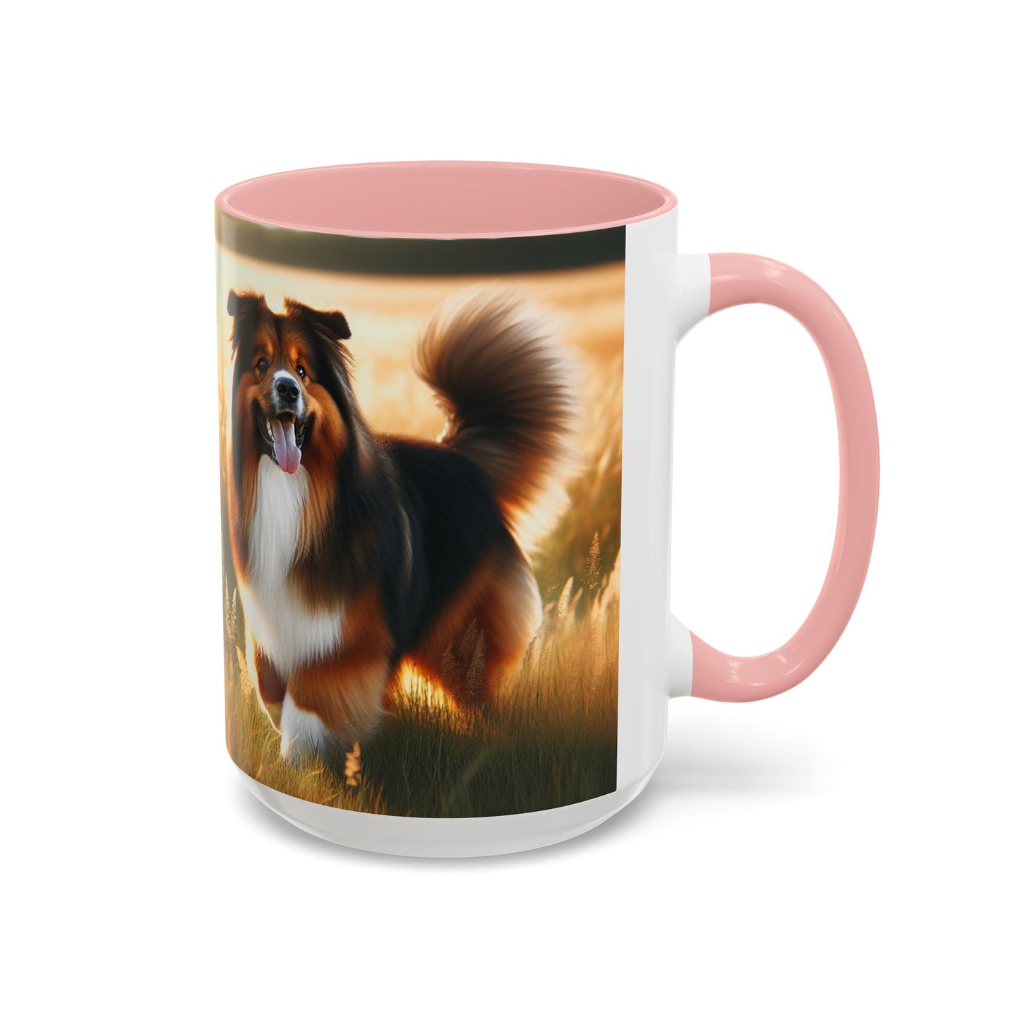 Bohemian Shepherd Accent Coffee Mug - Perfect Gift for Dog Lovers