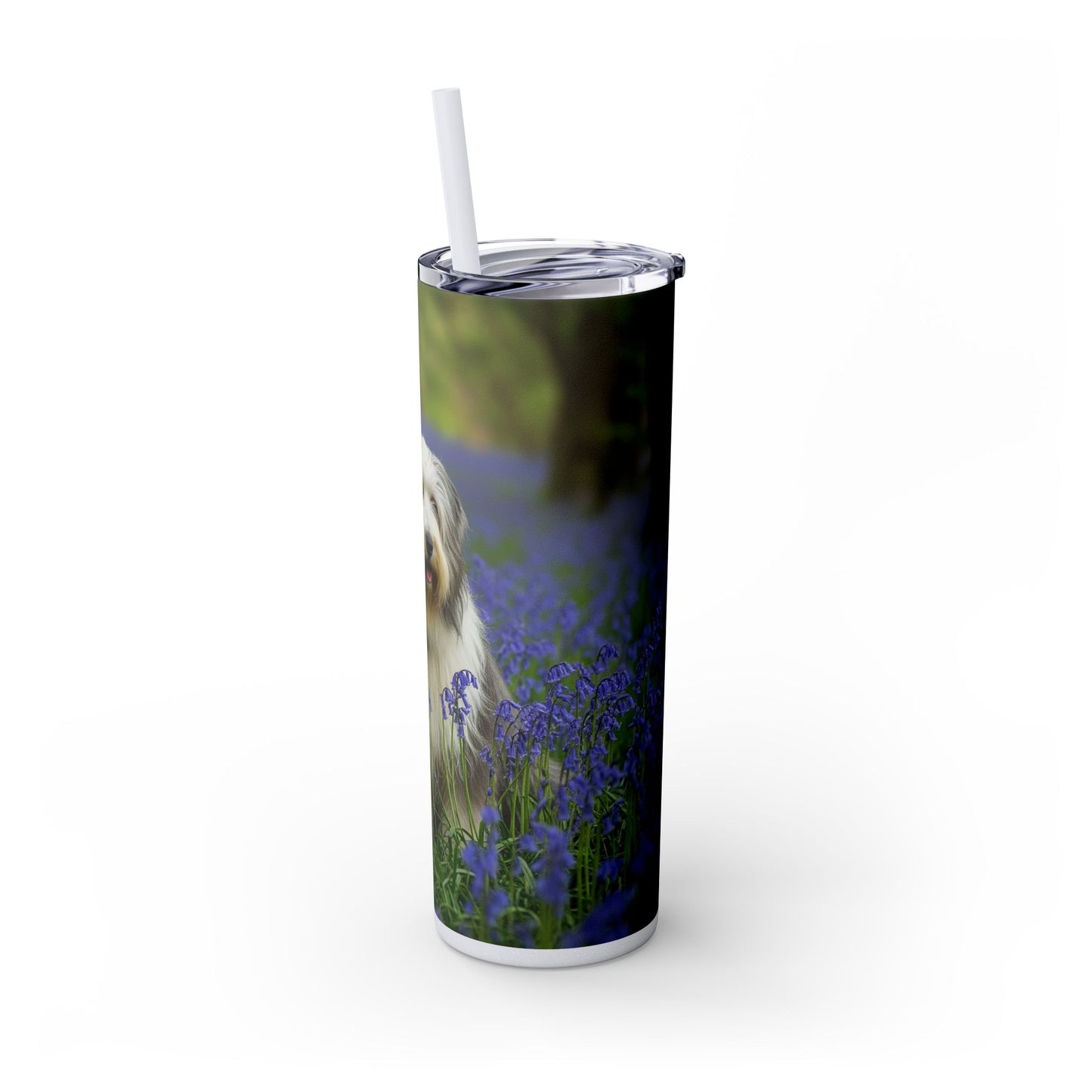 Bearded Collie Tumbler with Straw, 20oz