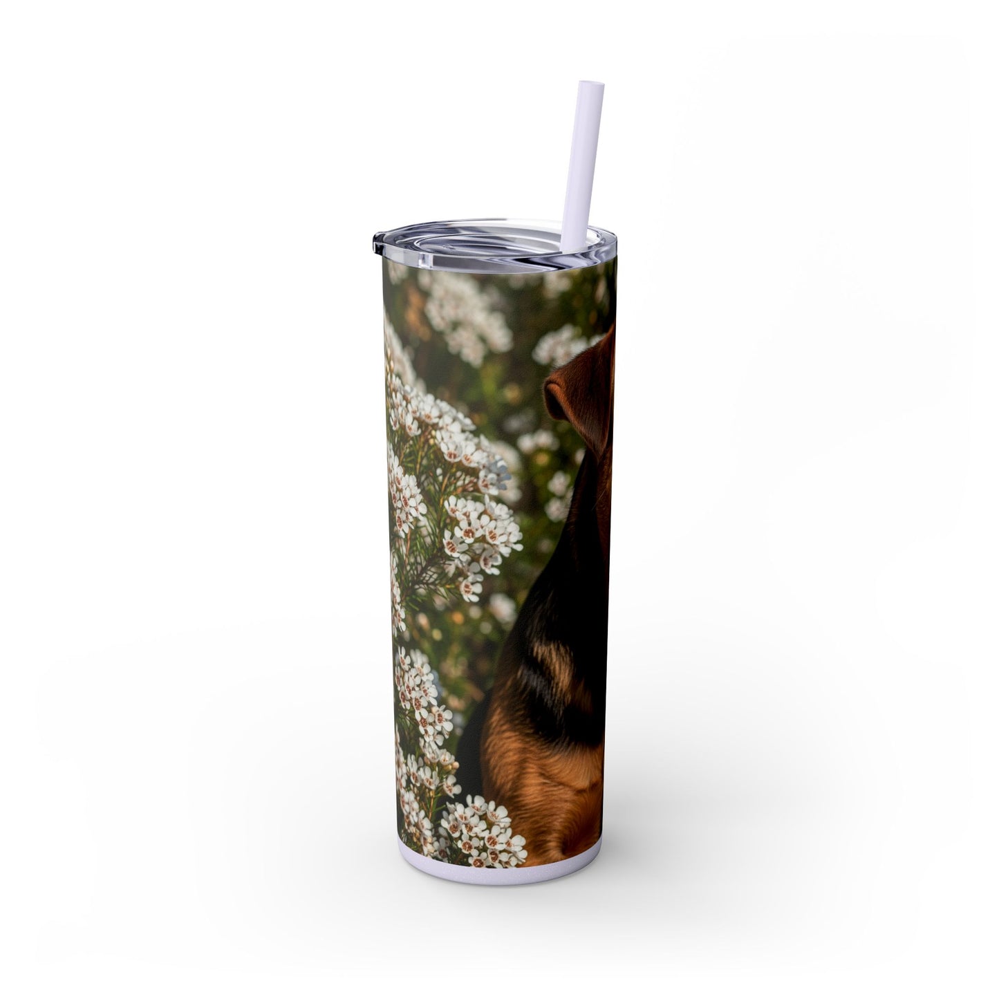 Tenterfield Terrier Skinny Tumbler with Straw, 20oz