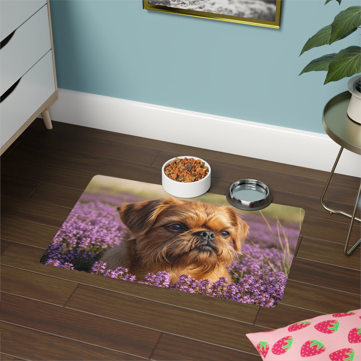 Pet Food Mat (12x18) - Griffon Bruxellois