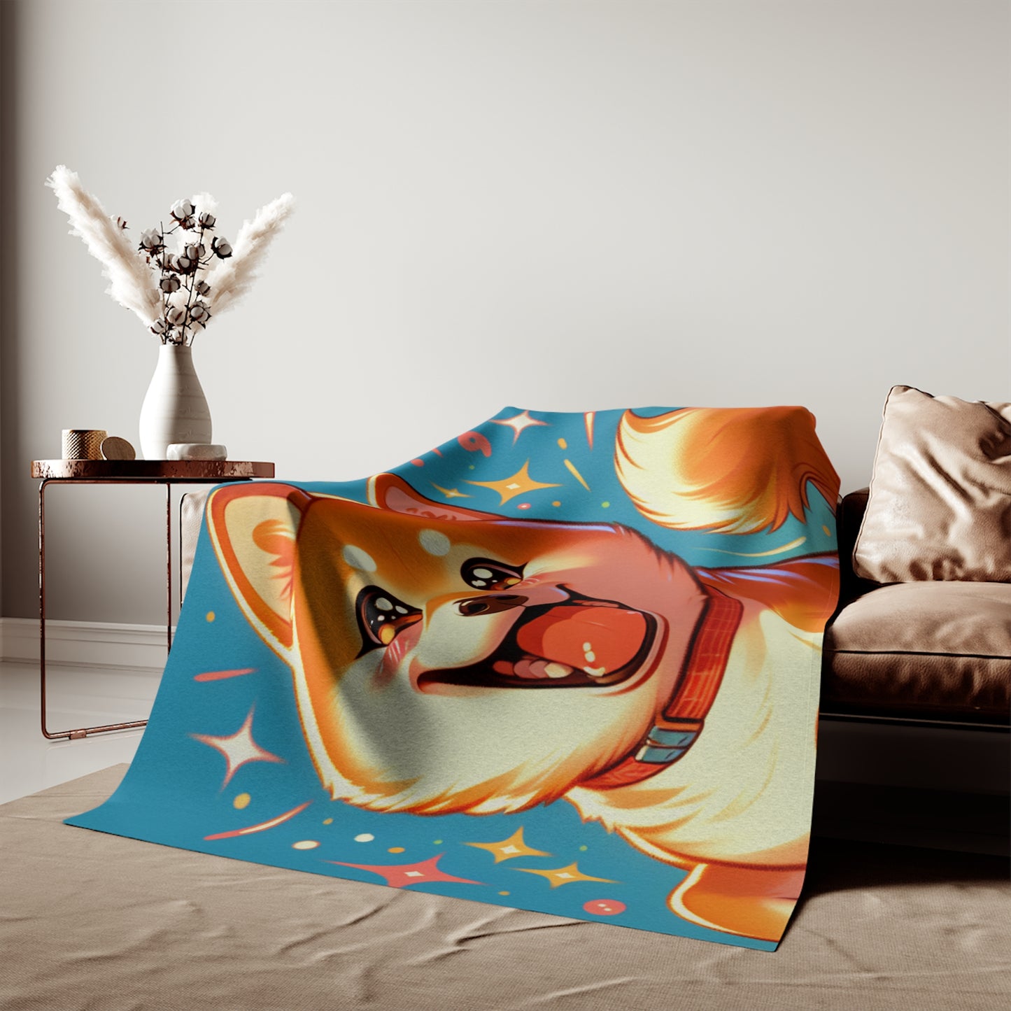 Shiba Inu Sweatshirt Blanket