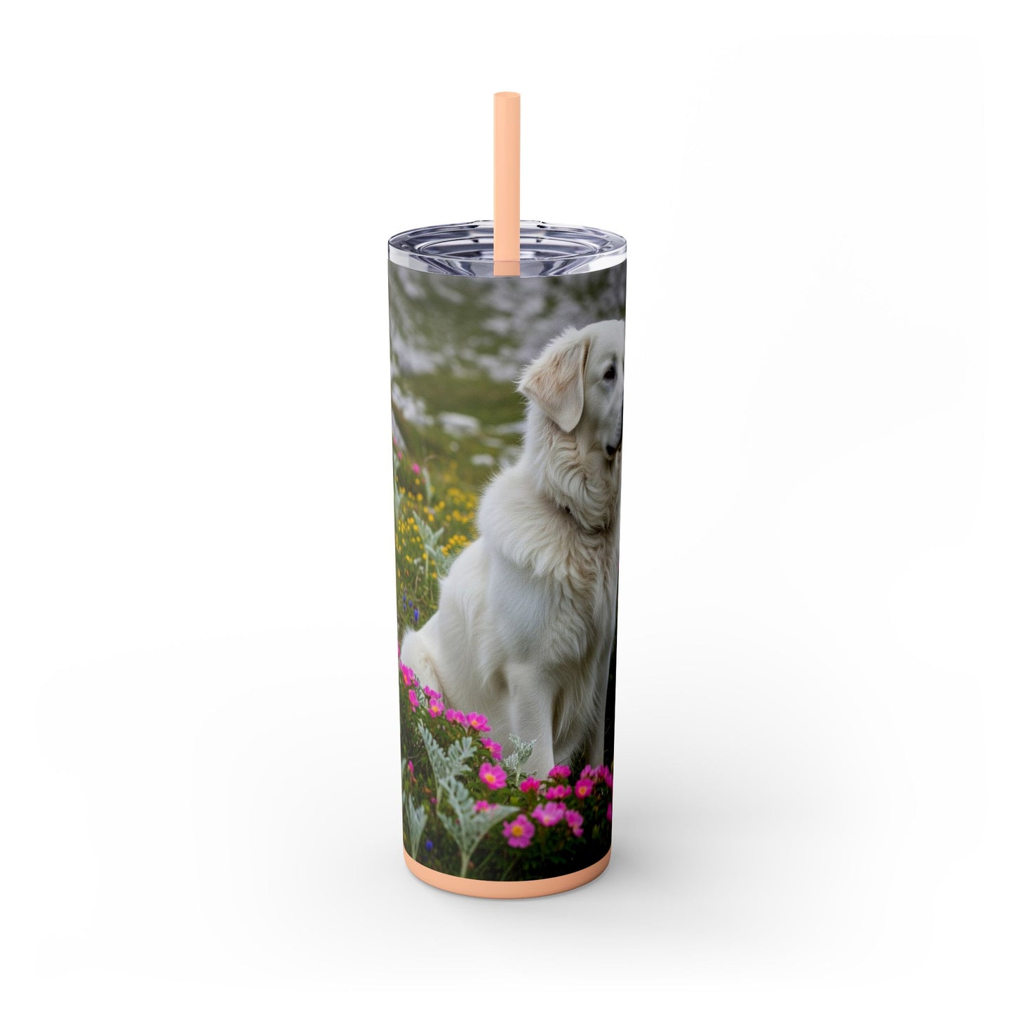 Slovensky Cuvac Tumbler with Straw, 20oz