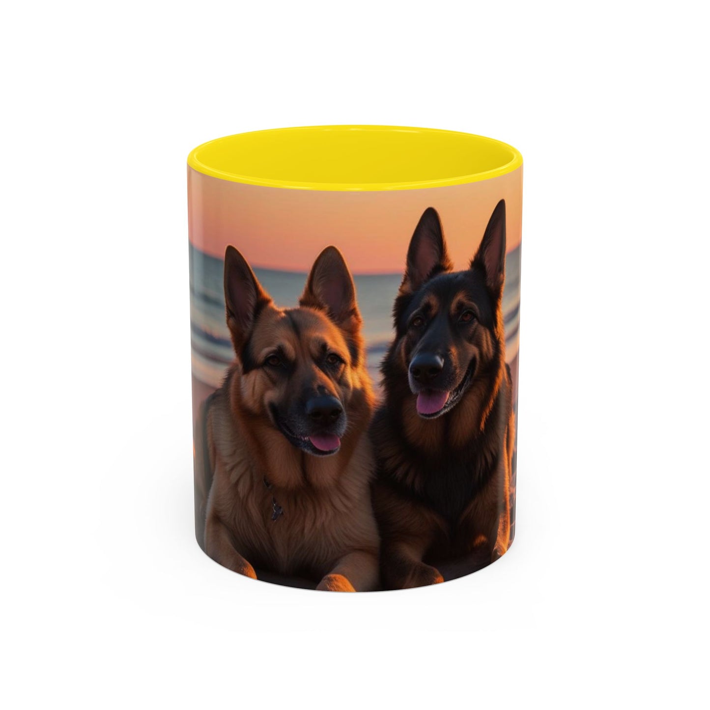 German Shepherd Love Accent Coffee Mug - Perfect Gift for Dog Lovers