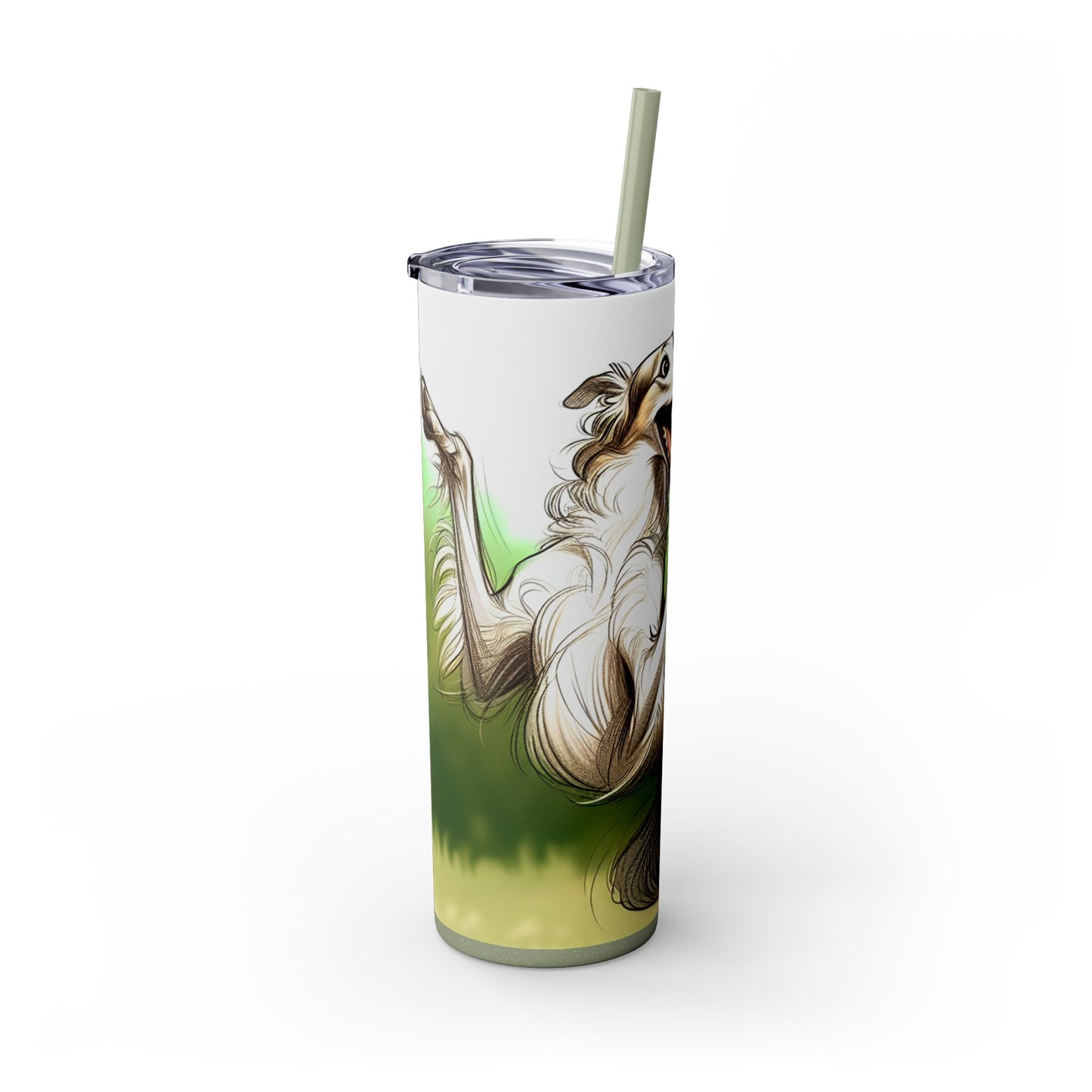 Borzoi Tumbler with Straw, 20oz