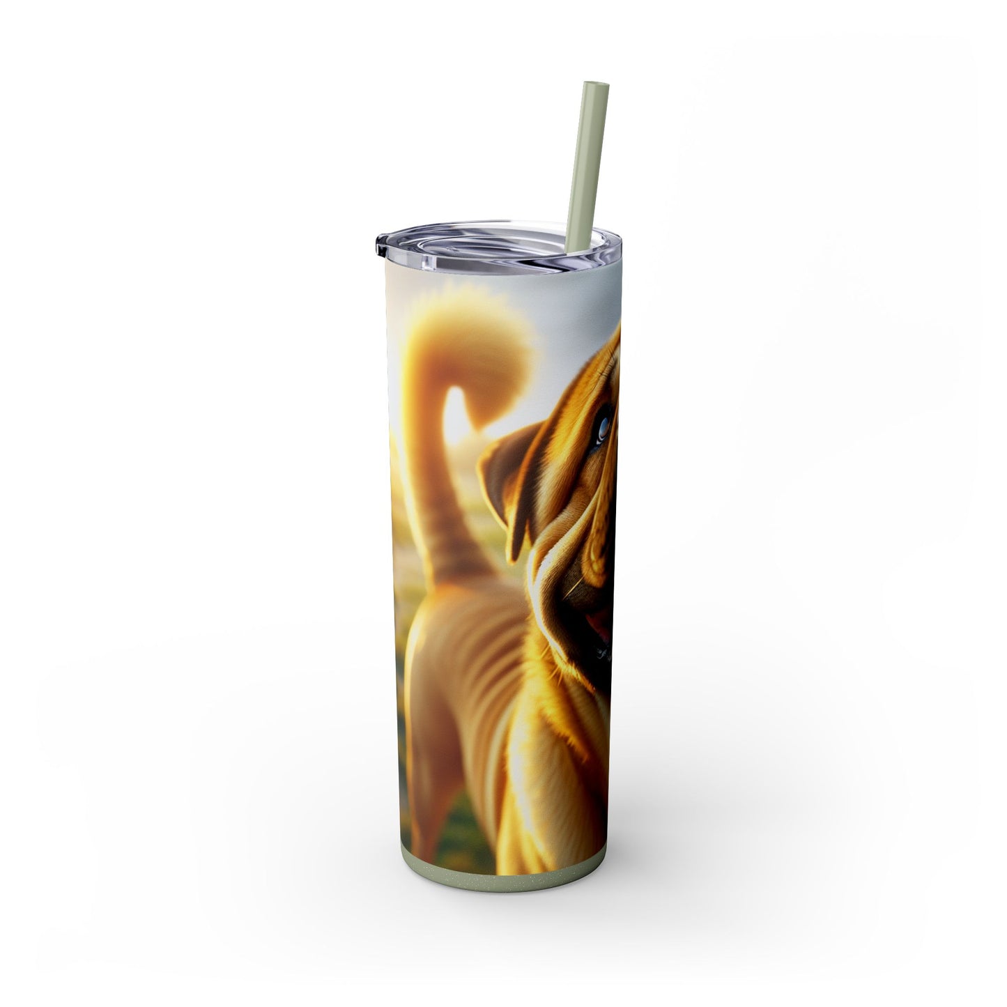 Bully Kutta Skinny Tumbler with Straw, 20oz