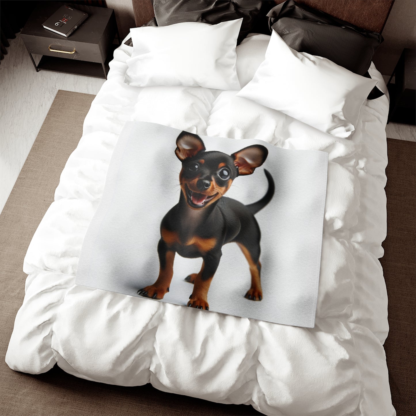 Miniature Pinscher Sweatshirt Blanket