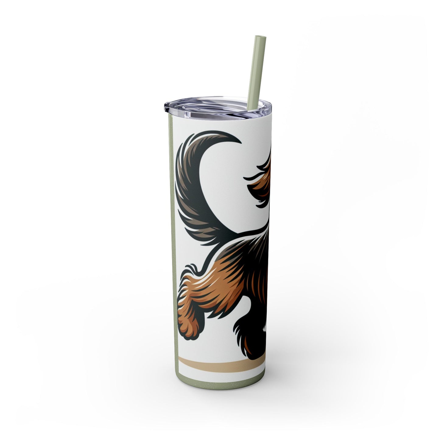 Otterhound Skinny Tumbler with Straw, 20oz