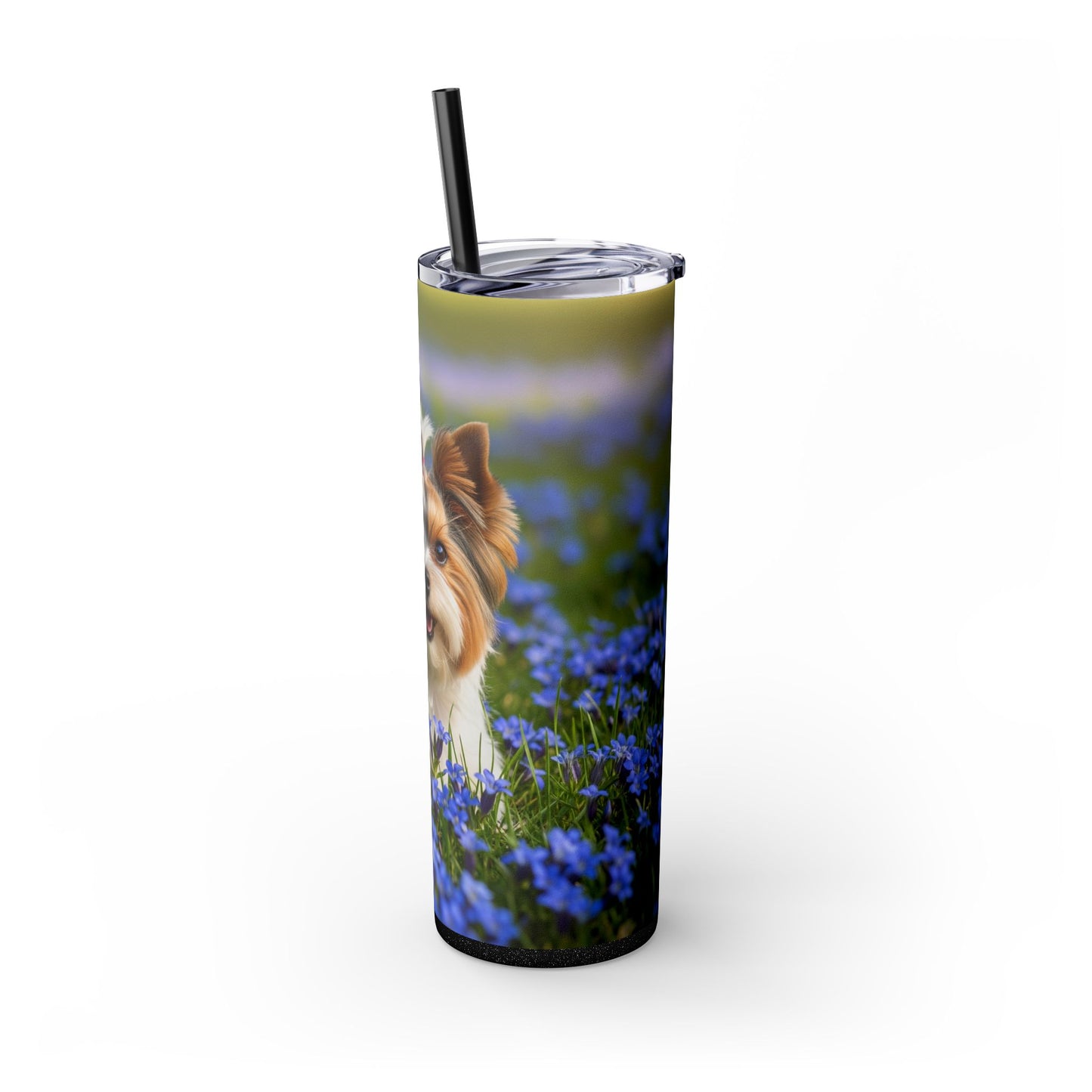 Biewer Terrier Tumbler with Straw, 20oz