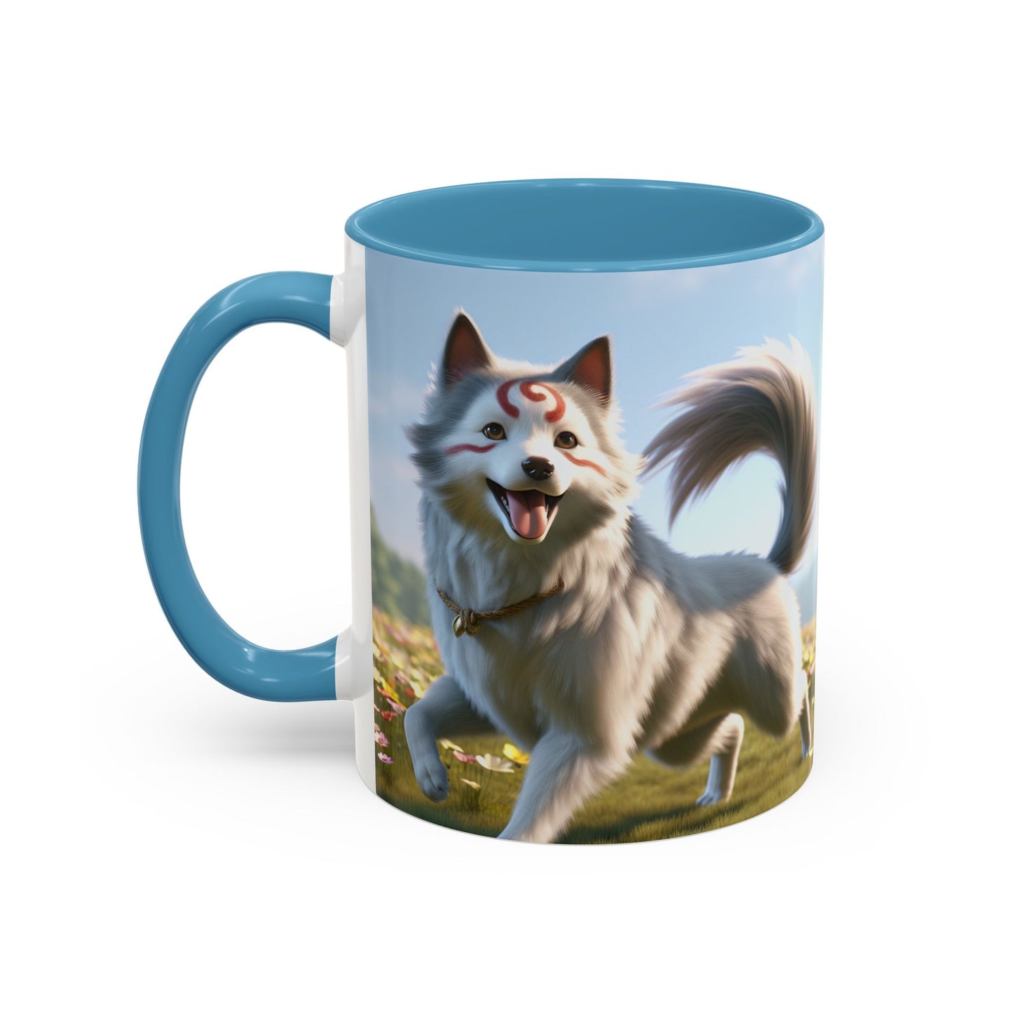 Cadabomb Okami Accent Coffee Mug - Perfect Gift for Dog Lovers