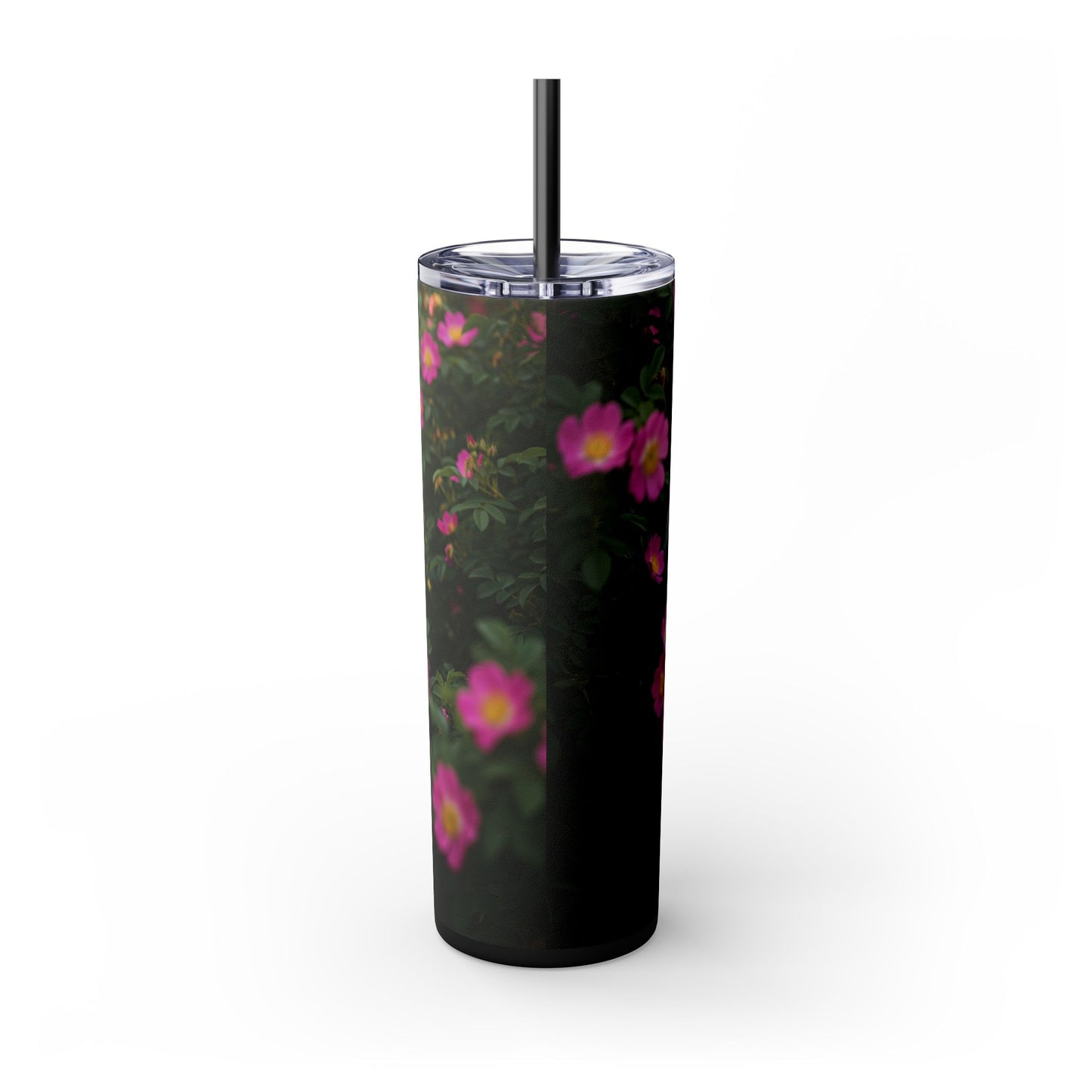 Old English Sheepdog Skinny Tumbler with Straw, 20oz