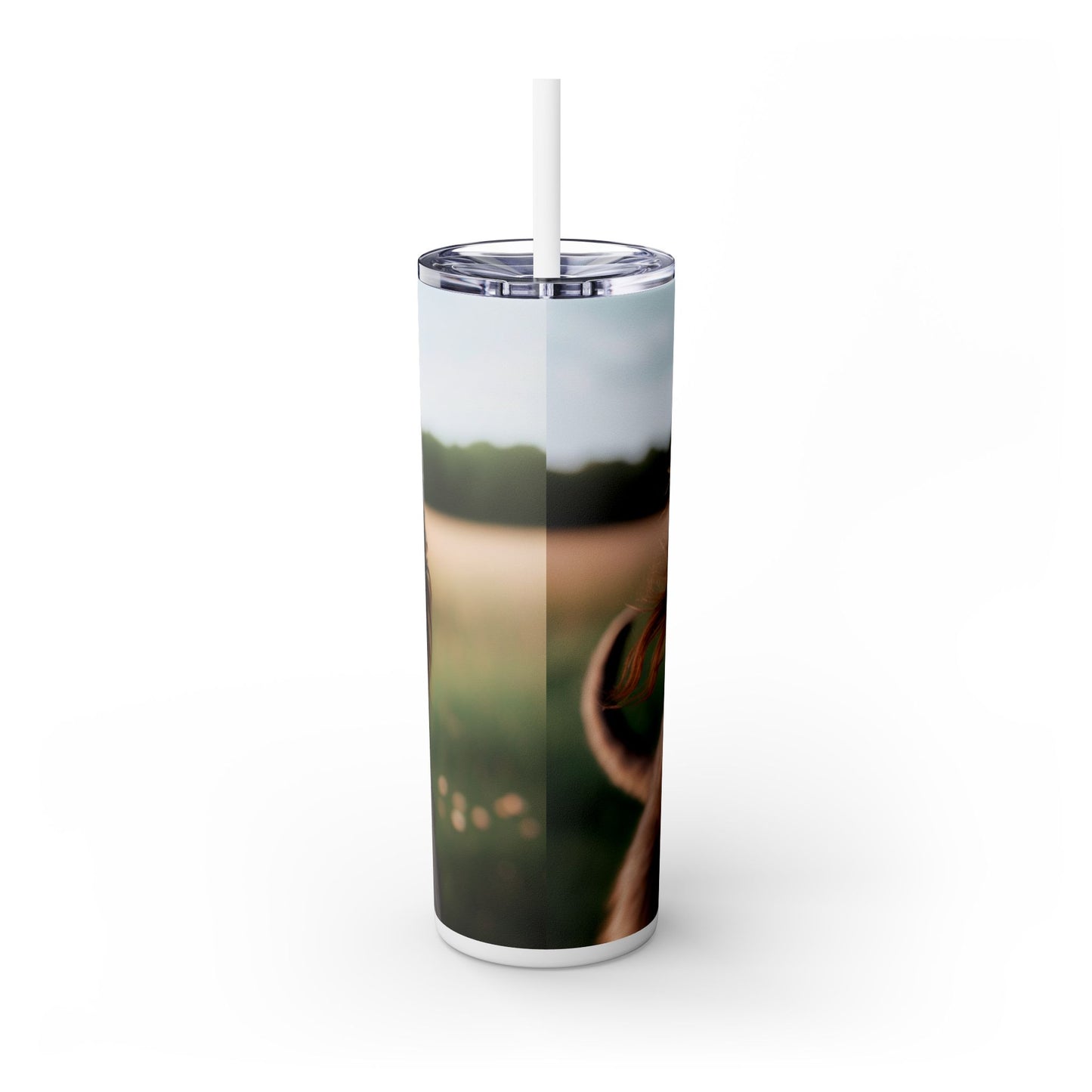 Scottish Deerhound Tumbler with Straw, 20oz