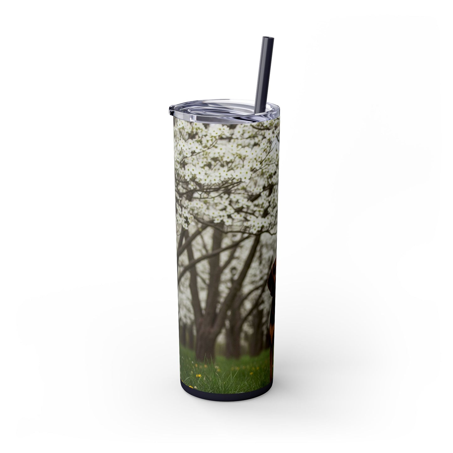 Plott Hound Tumbler with Straw, 20oz