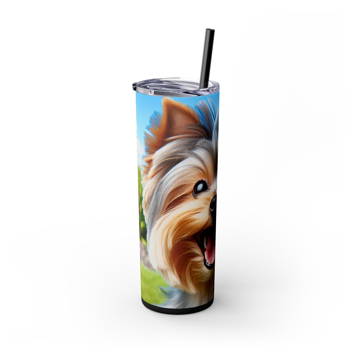 Australian Silky Terrier Tumbler with Straw, 20oz