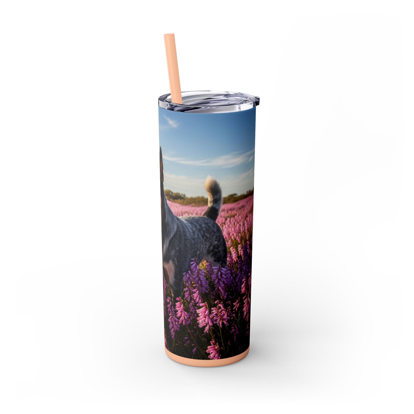 Australian Stumpy Tail Cattle Dog Tumbler with Straw, 20oz