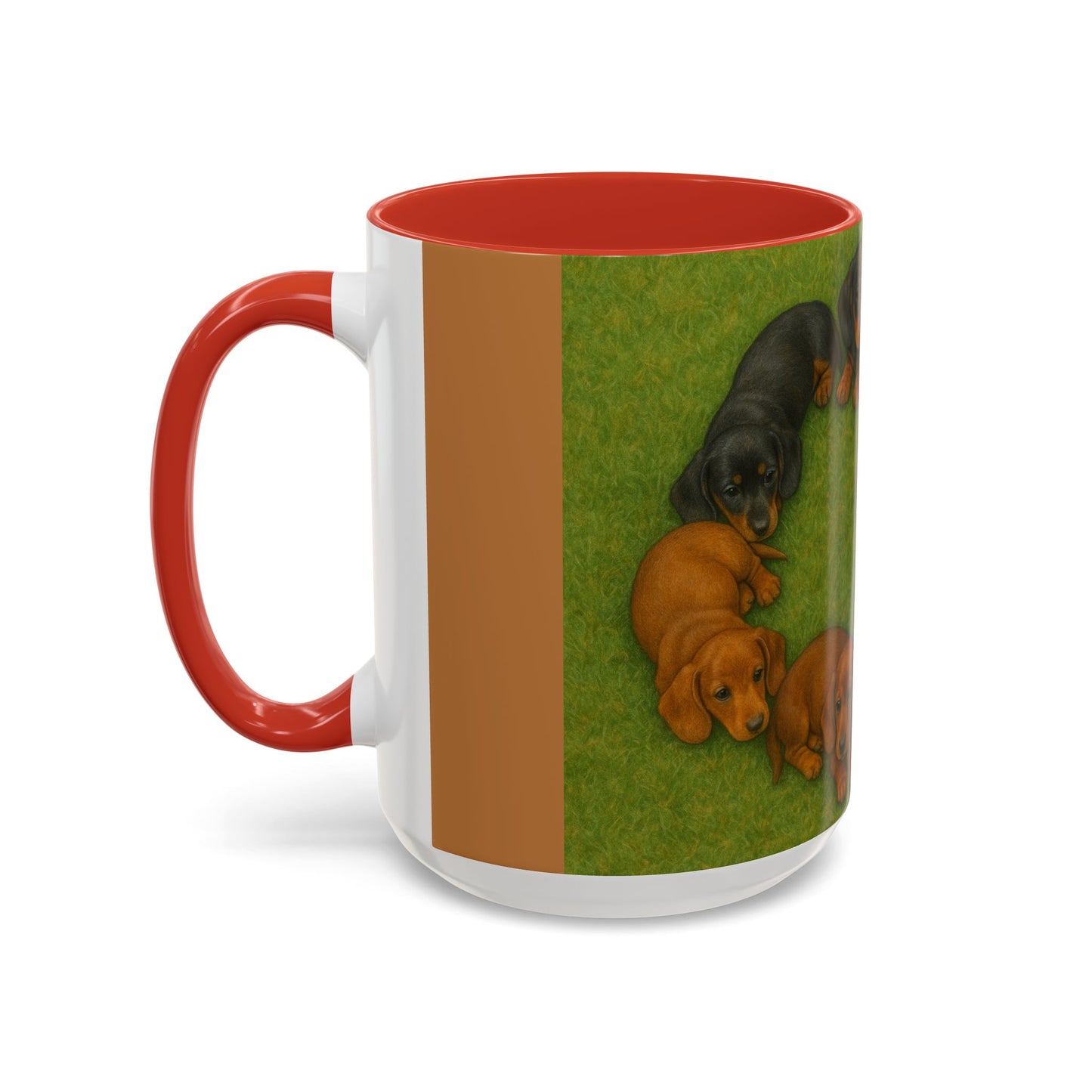 Dachshund puppies Accent Coffee Mug - Perfect Gift for Dog Lovers