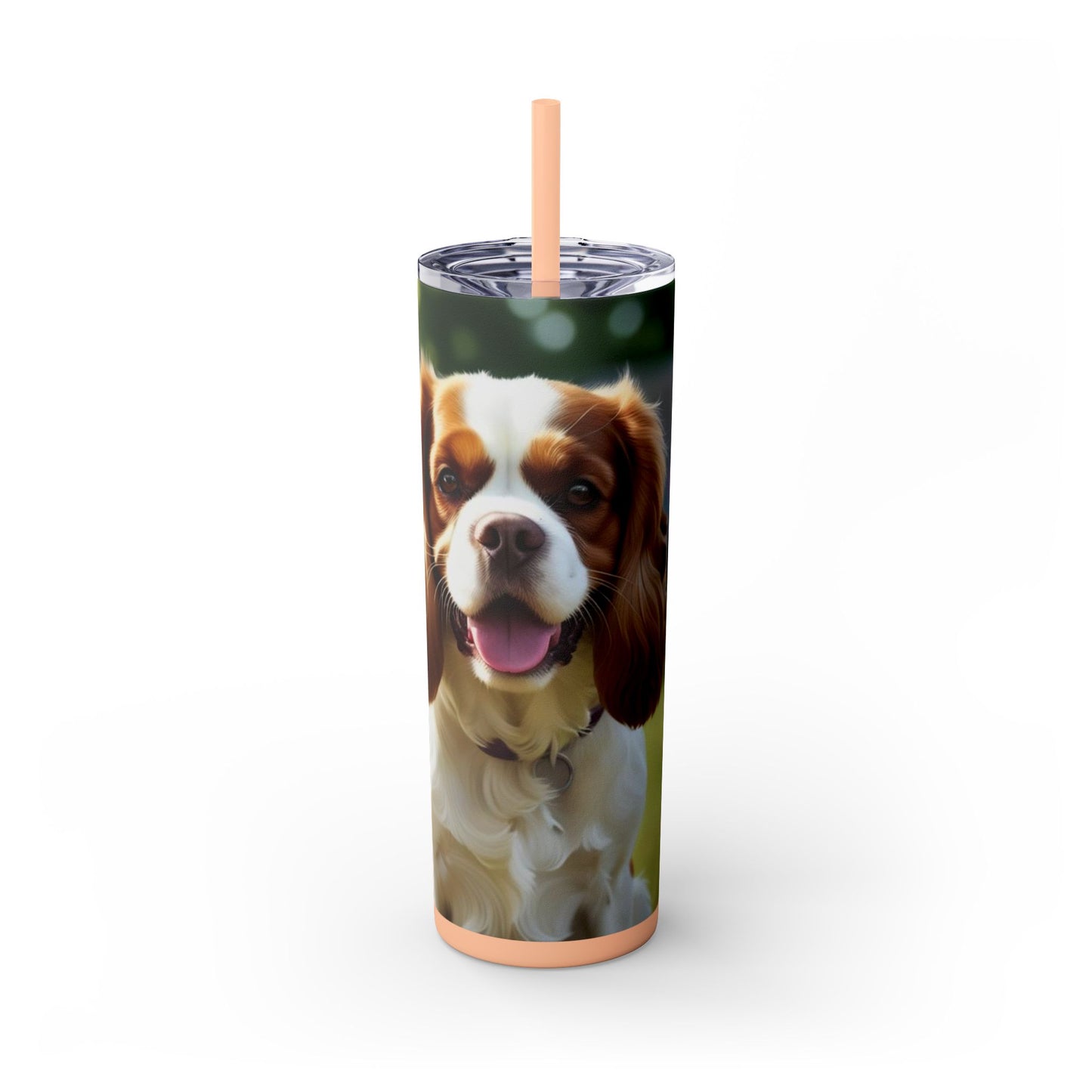 King Charles Spaniel Tumbler with Straw, 20oz