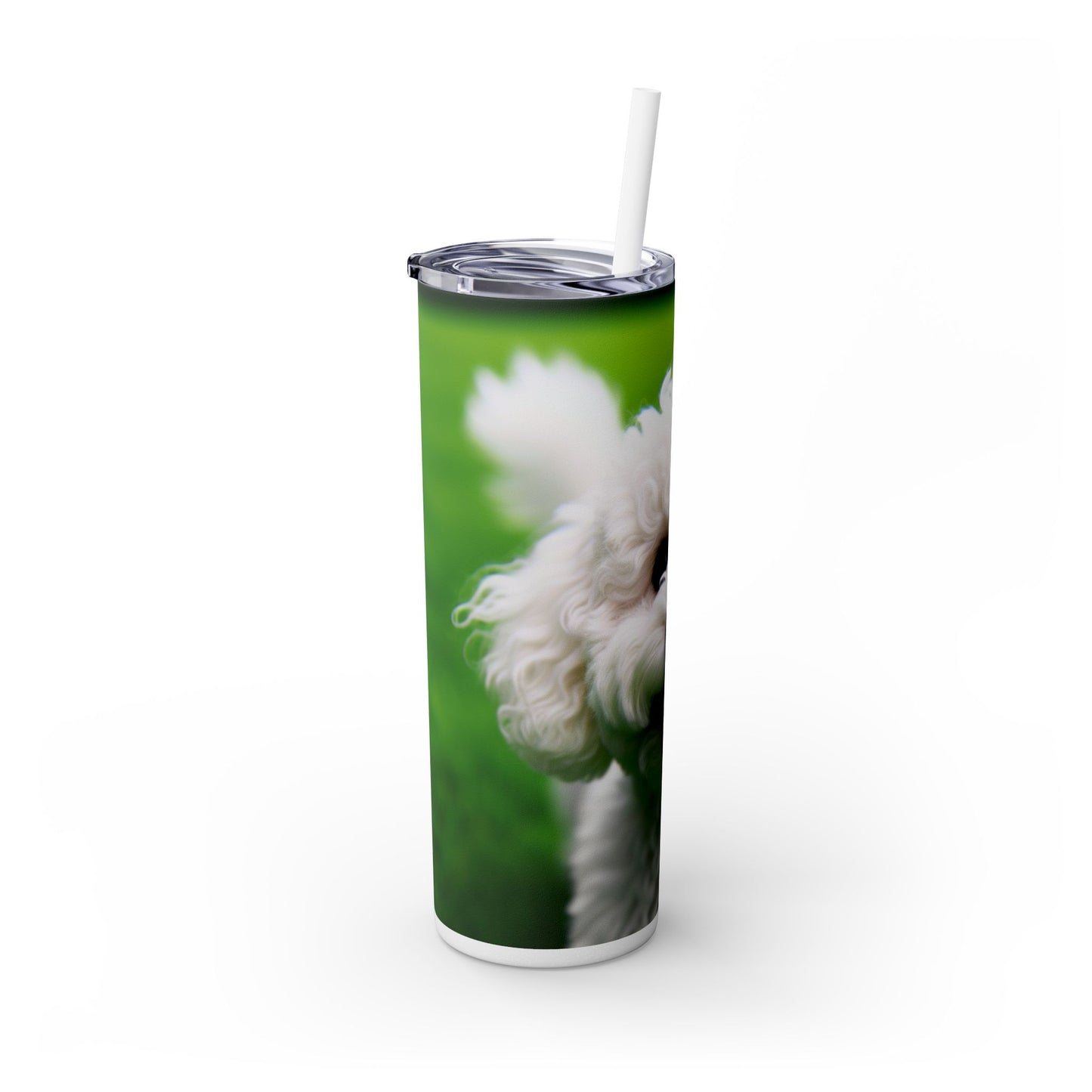 Bichonpoo Tumbler with Straw, 20oz