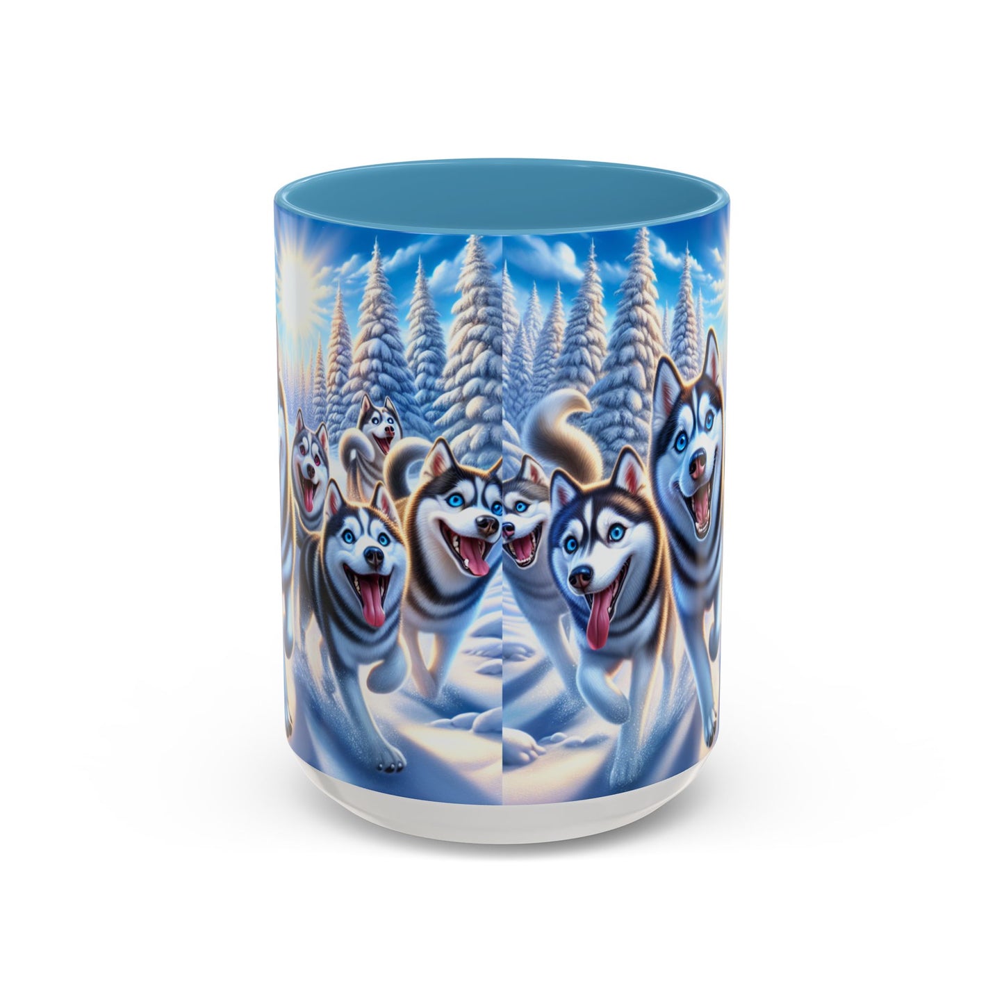 Siberian Husky Accent Coffee Mug - Perfect Gift for Dog Lovers