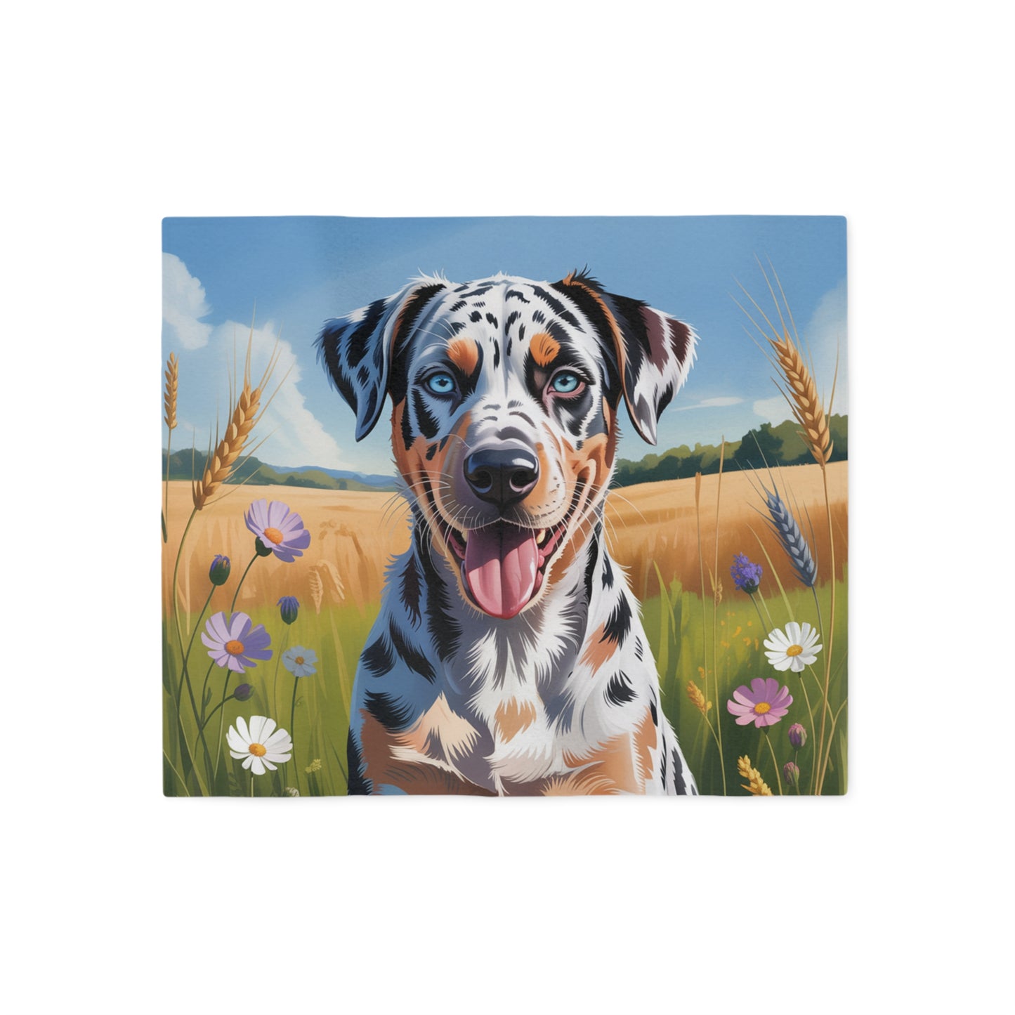 Catahoula Leopard Dog Sweatshirt Blanket
