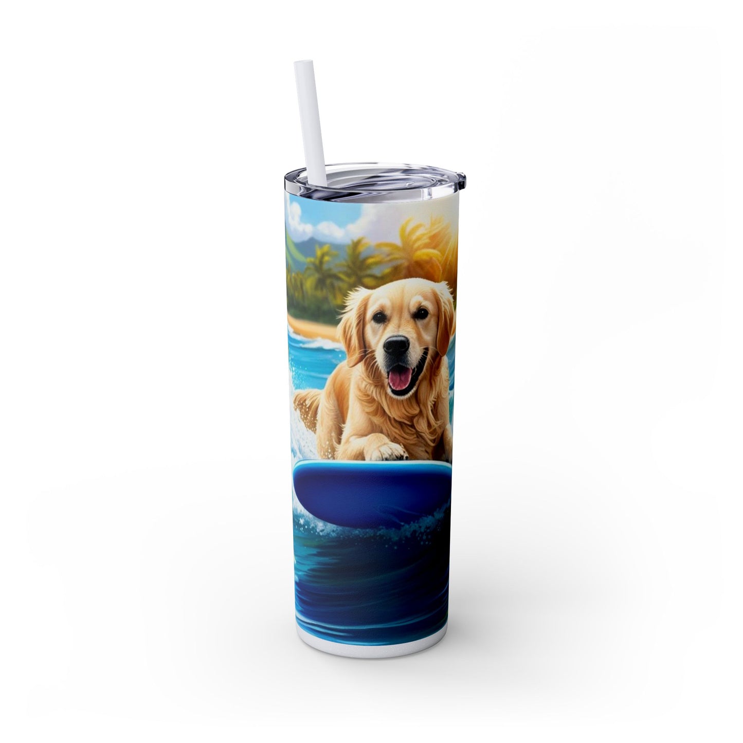 Surf Dogs Tumbler with Straw, 20oz