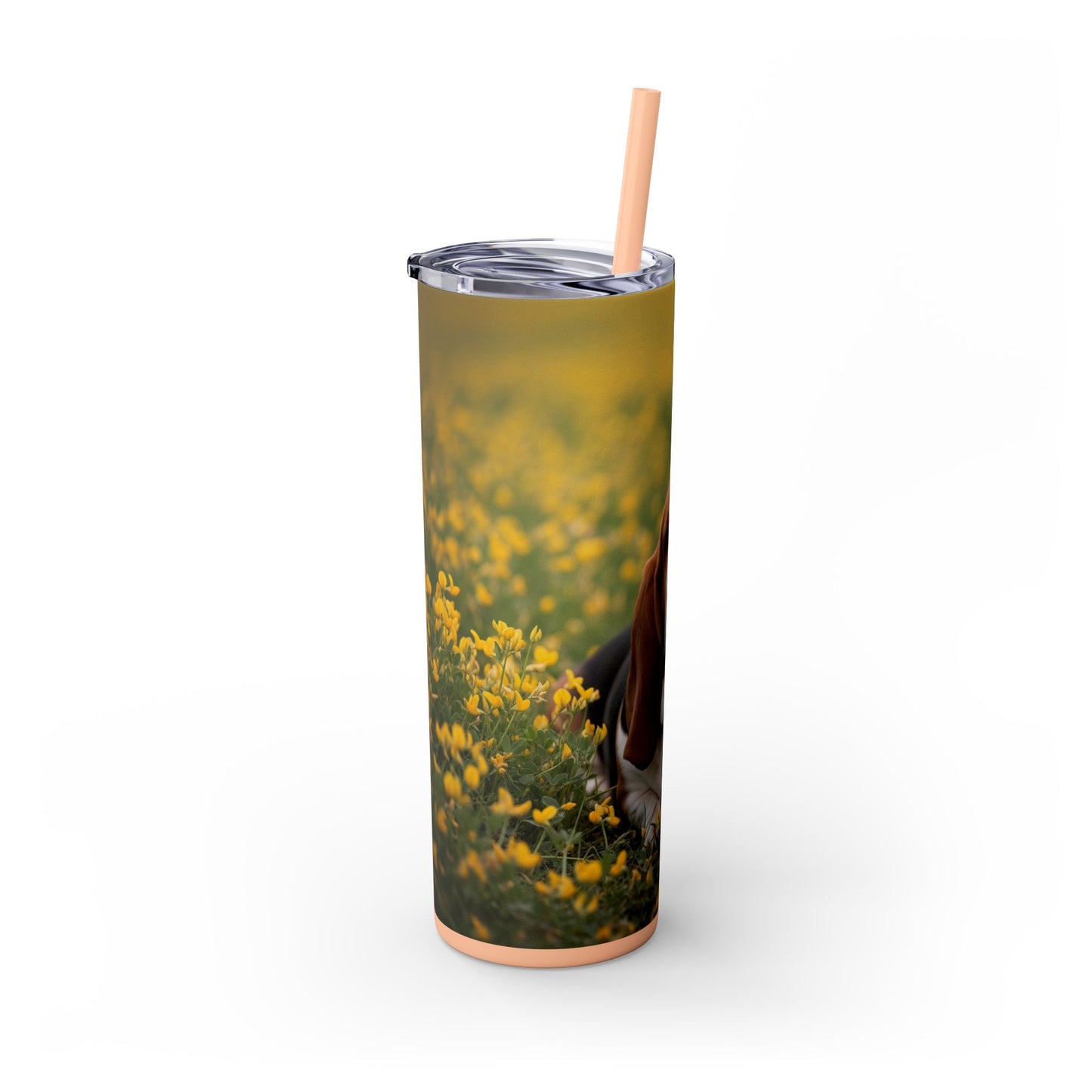Basset Hound Tumbler with Straw, 20oz