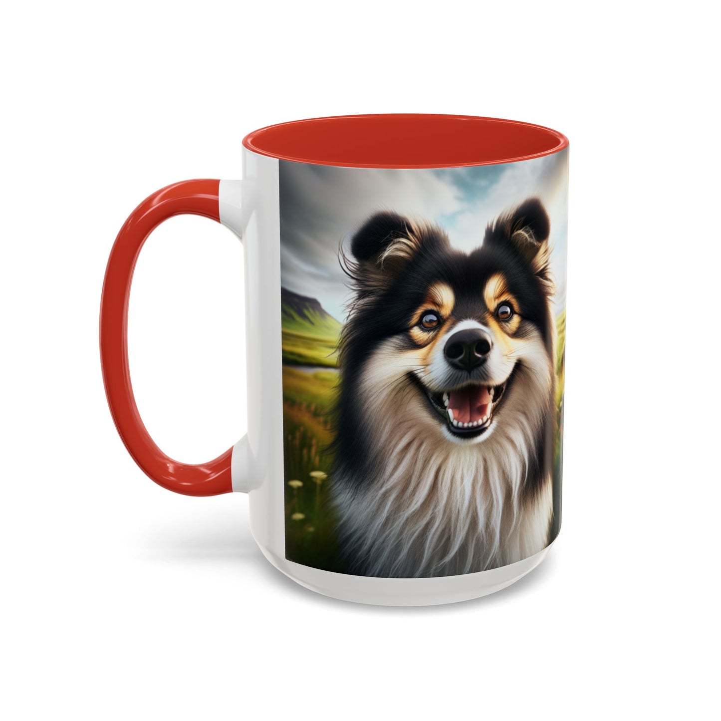 Icelandic Sheepdog Accent Coffee Mug - Perfect Gift for Dog Lovers