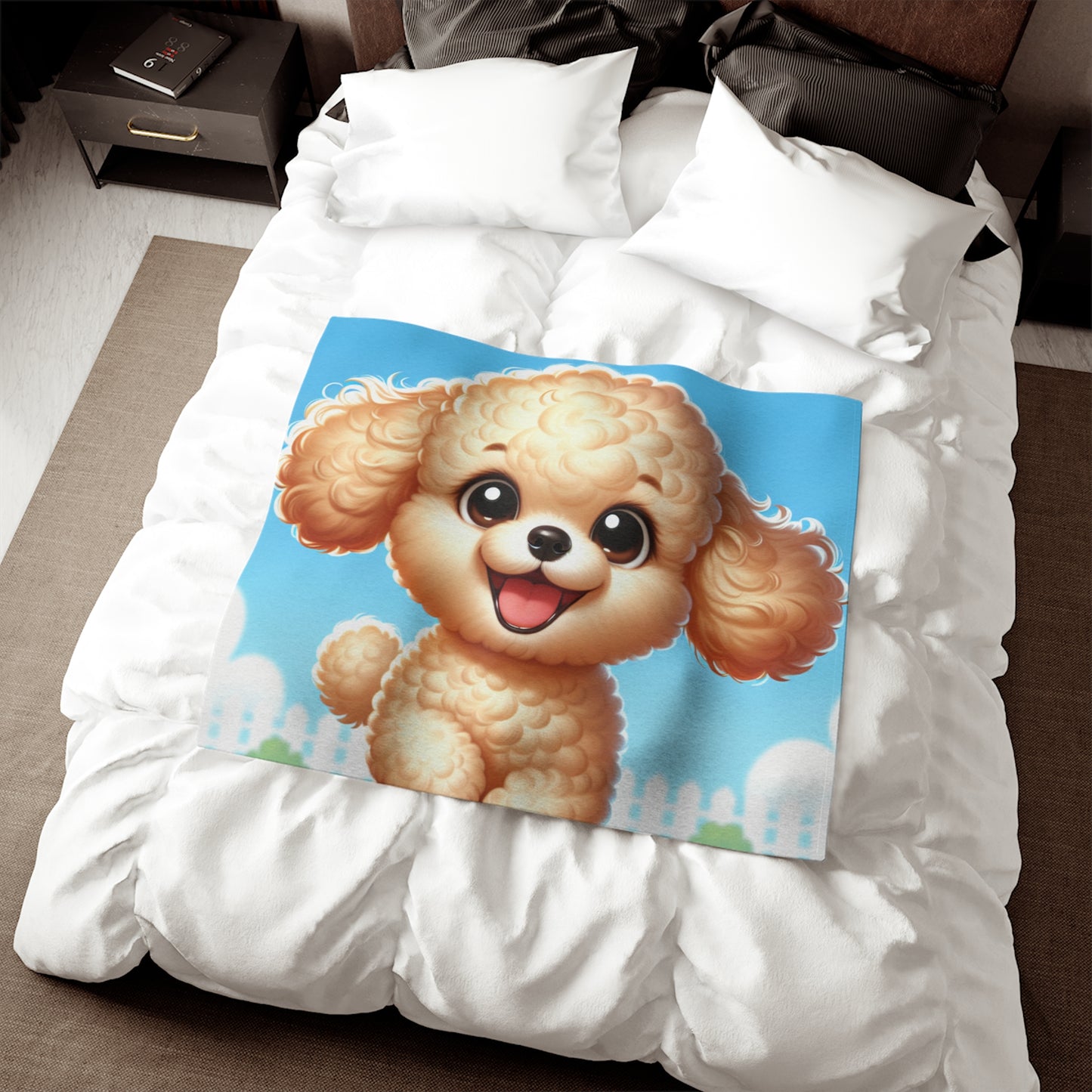 Miniature Poodle Sweatshirt Blanket