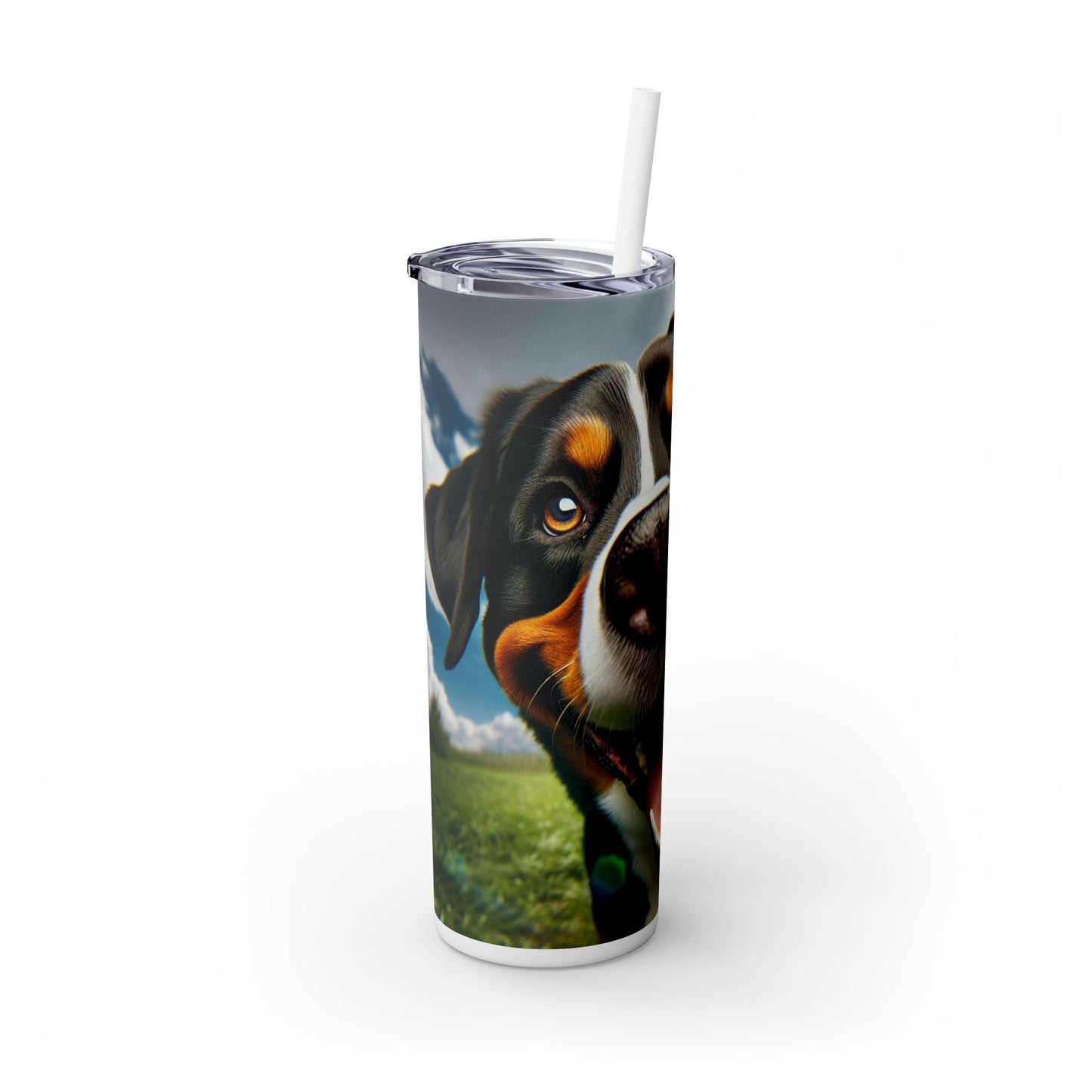 Greater Swiss Mountain Dog Tumbler with Straw, 20oz