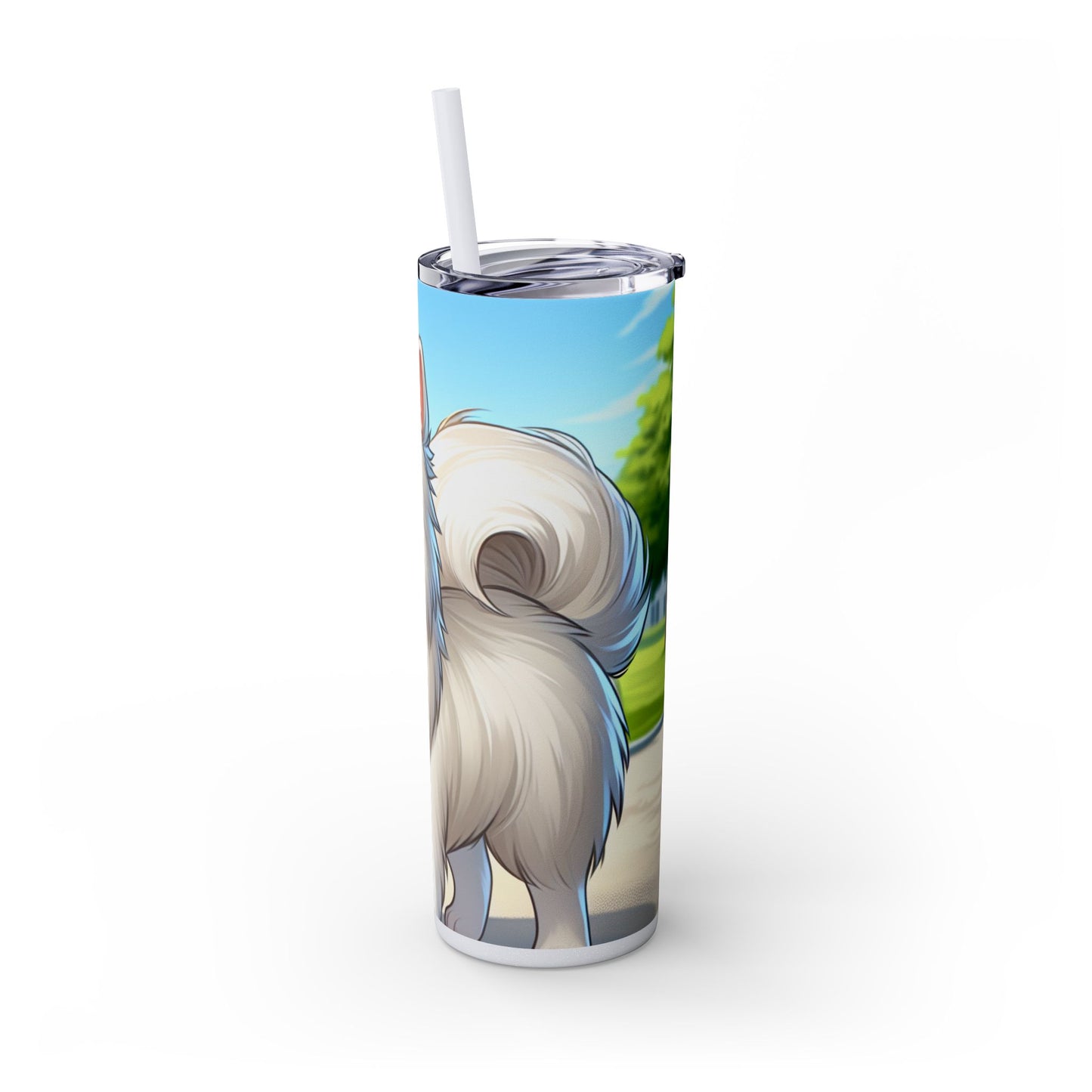 Indian Spitz Tumbler with Straw, 20oz