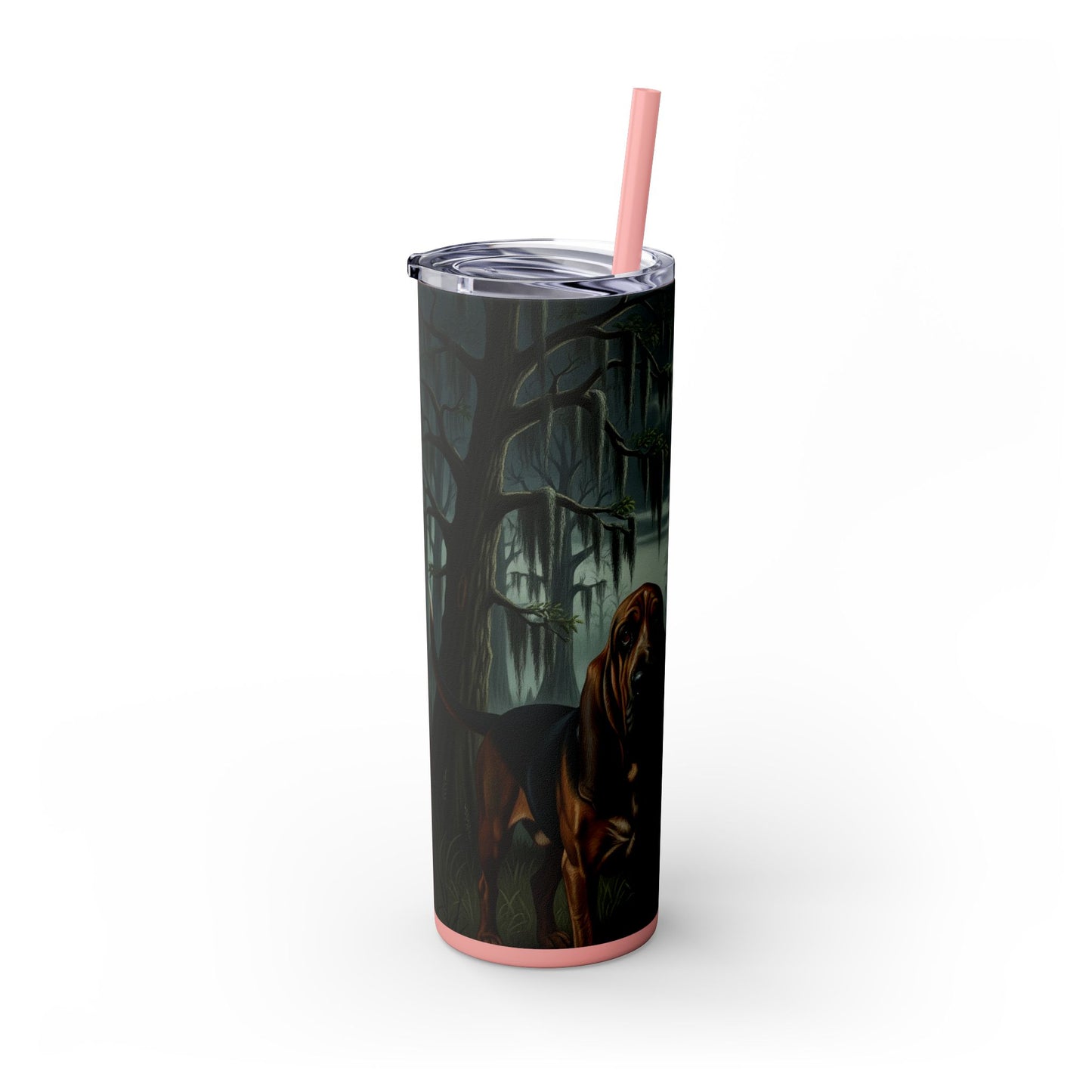 Bloodhound Skinny Tumbler with Straw, 20oz