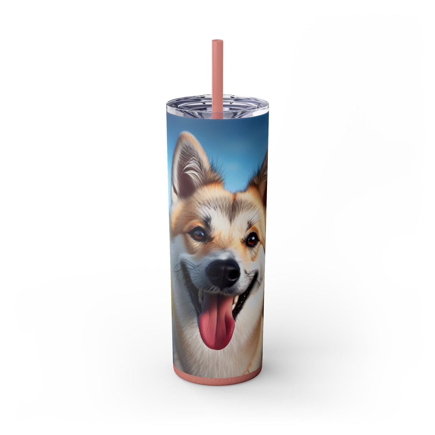 Canaan Dog Tumbler with Straw, 20oz