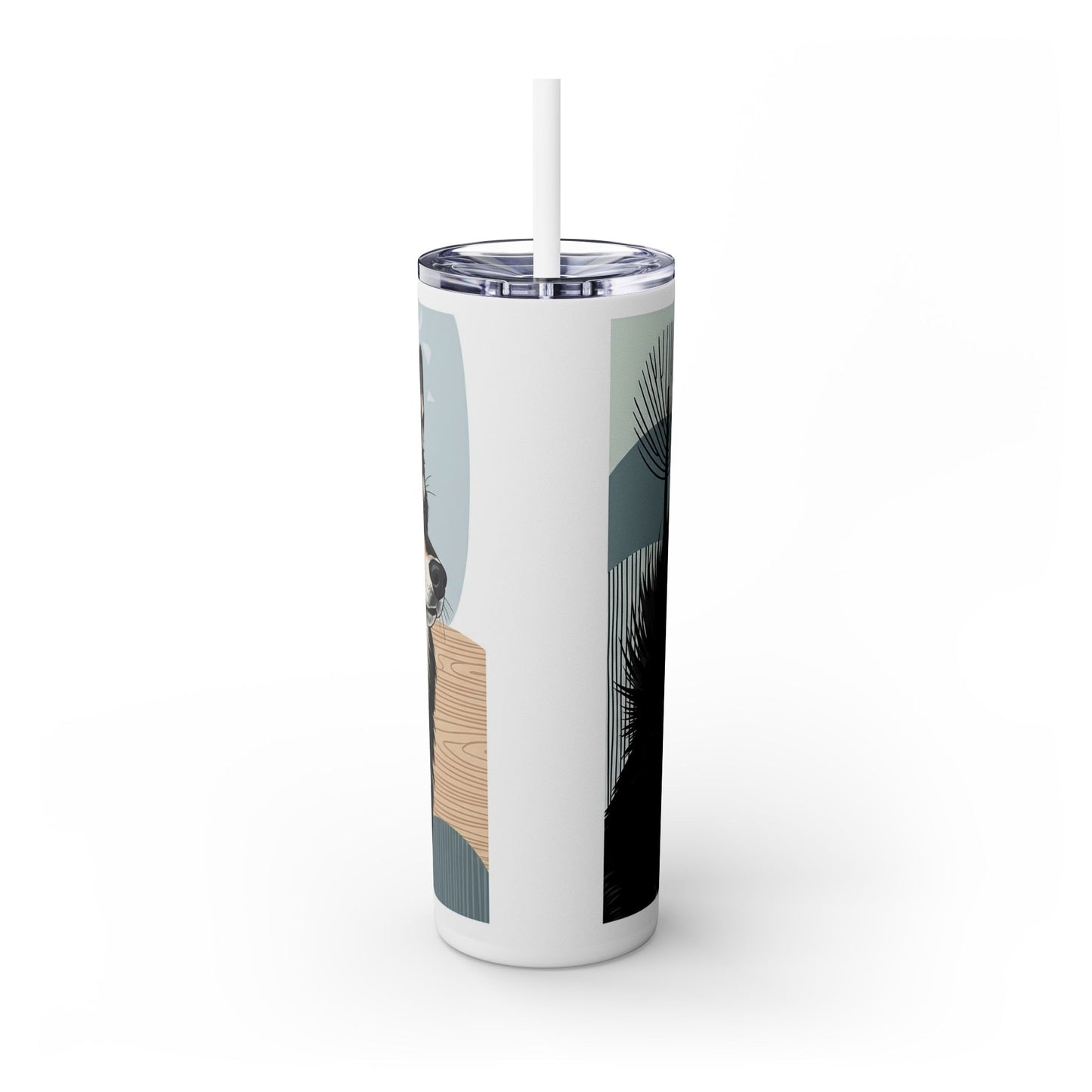 Swedish Lapphund Skinny Tumbler with Straw, 20oz