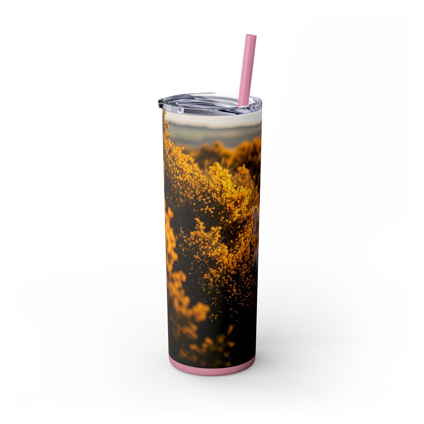 Pembroke Welsh Corgi Skinny Tumbler with Straw, 20oz