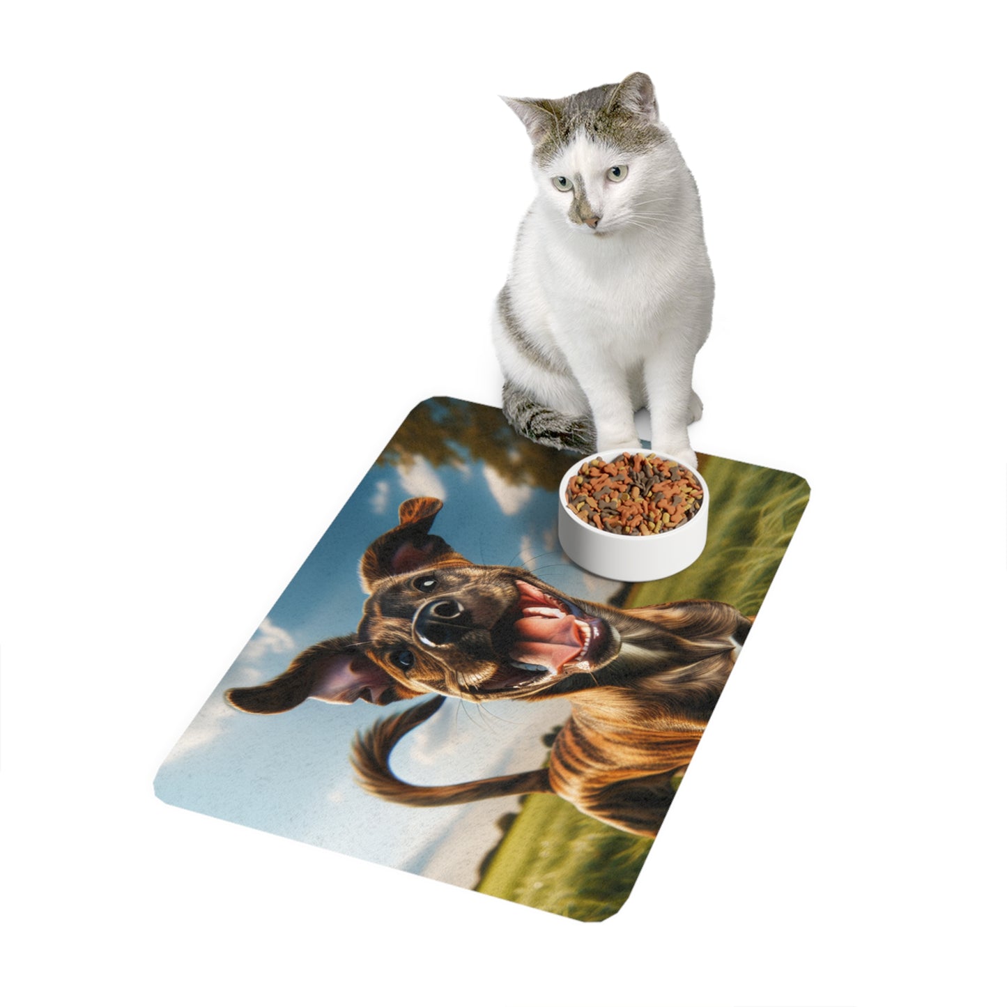 Pet Food Mat (12x18) - Treeing Tennessee Brindle
