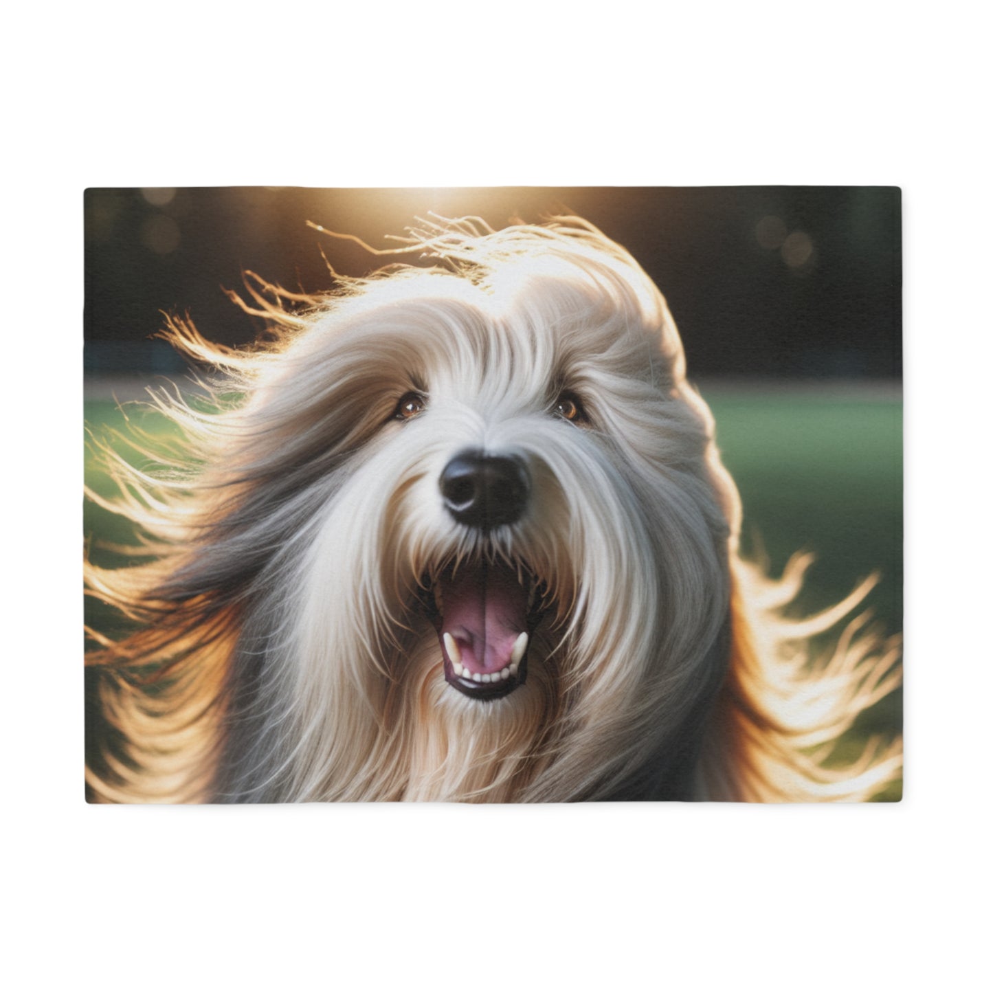 Bearded Collie Sweatshirt Blanket