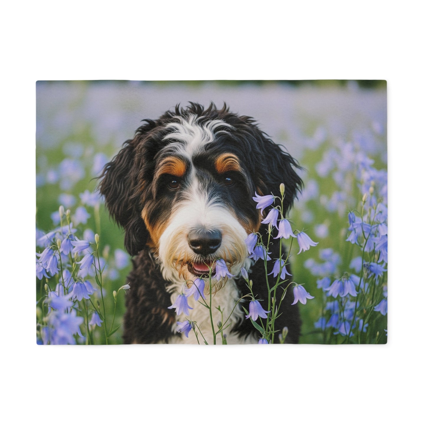 Bernedoodle Sweatshirt Blanket