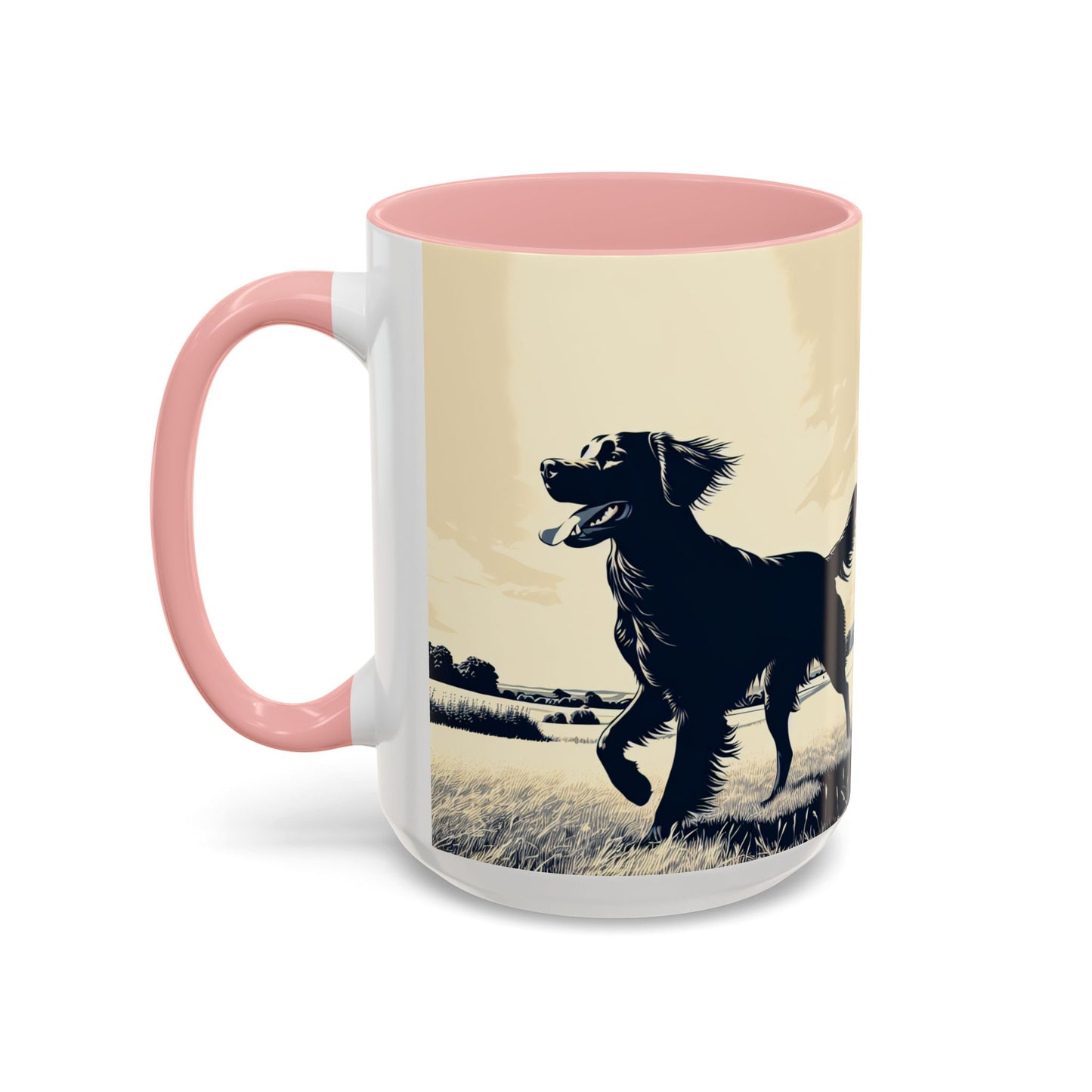 Flat Coated Retriever Accent Coffee Mug - Perfect Gift for Dog Lovers