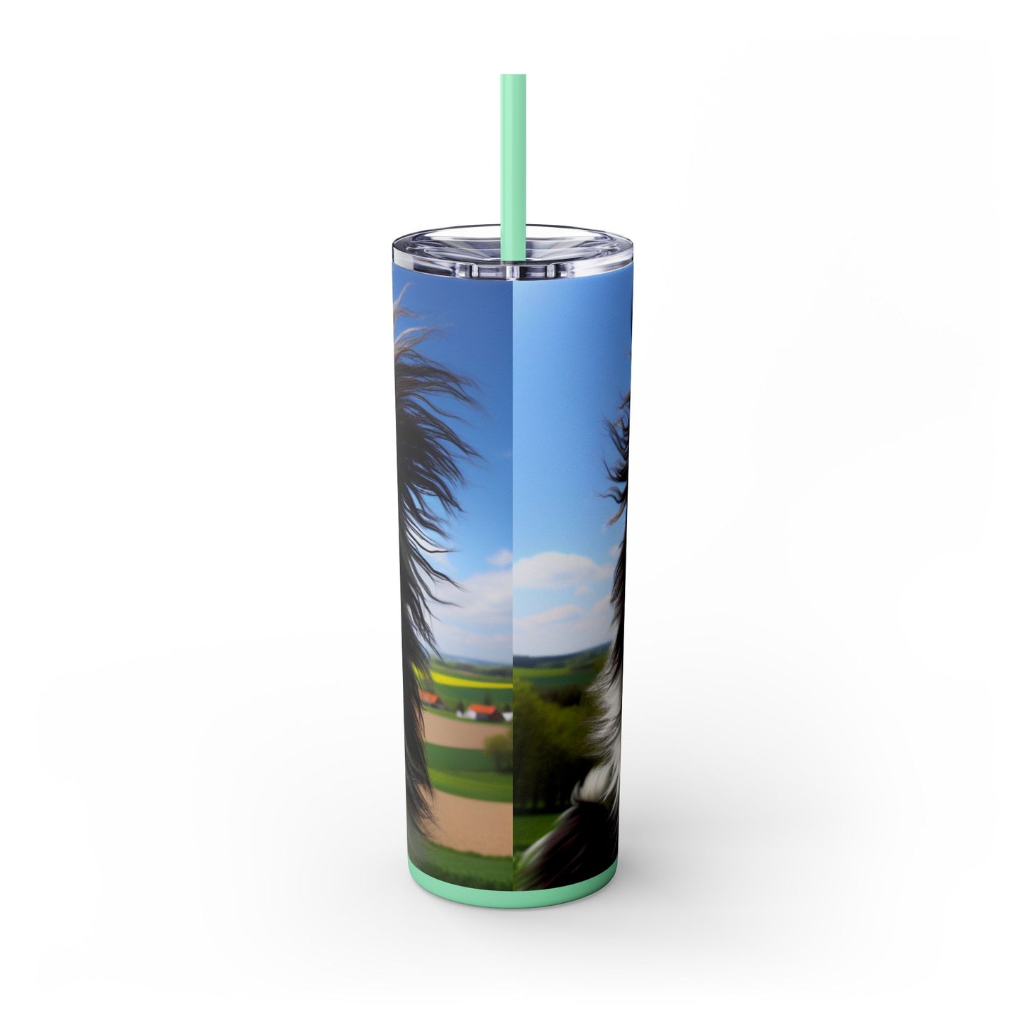 Portuguese Sheepdog Tumbler with Straw, 20oz