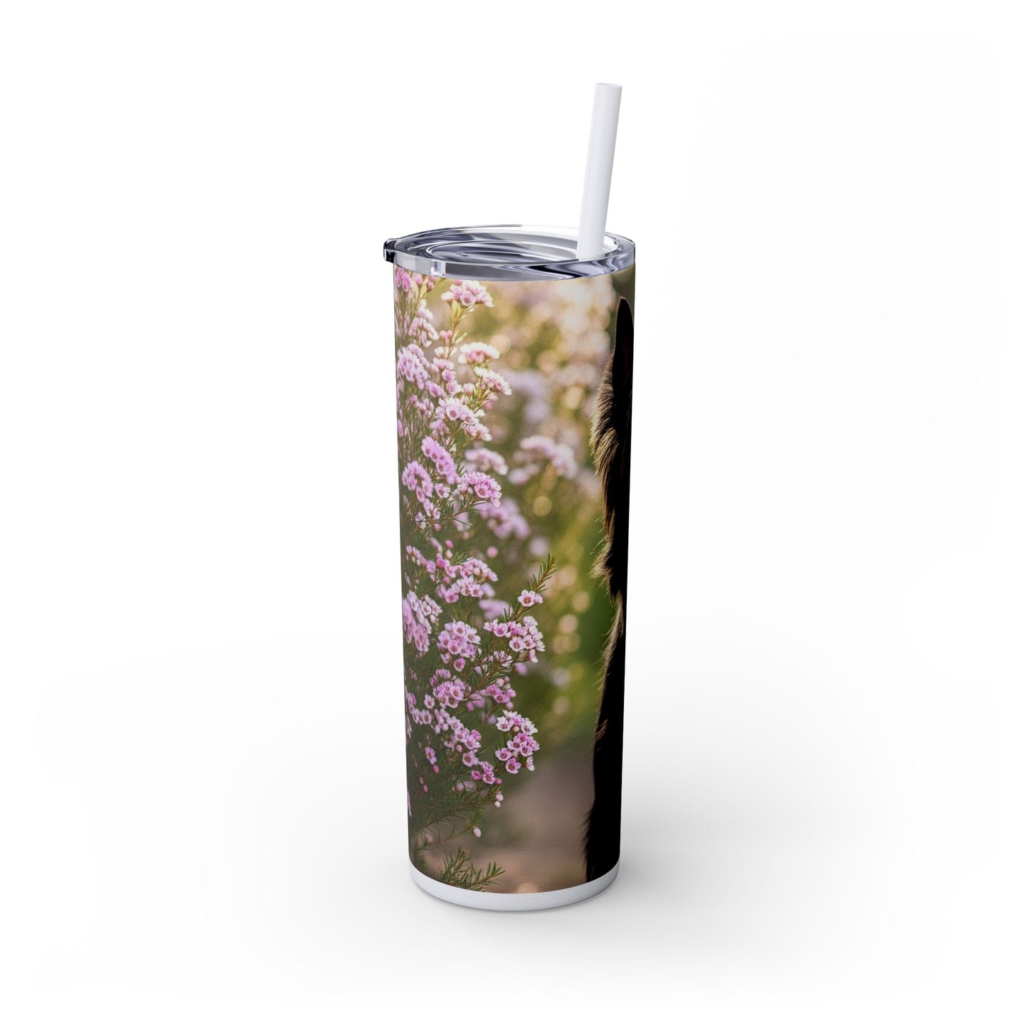 Australian Silky Terrier Tumbler with Straw, 20oz