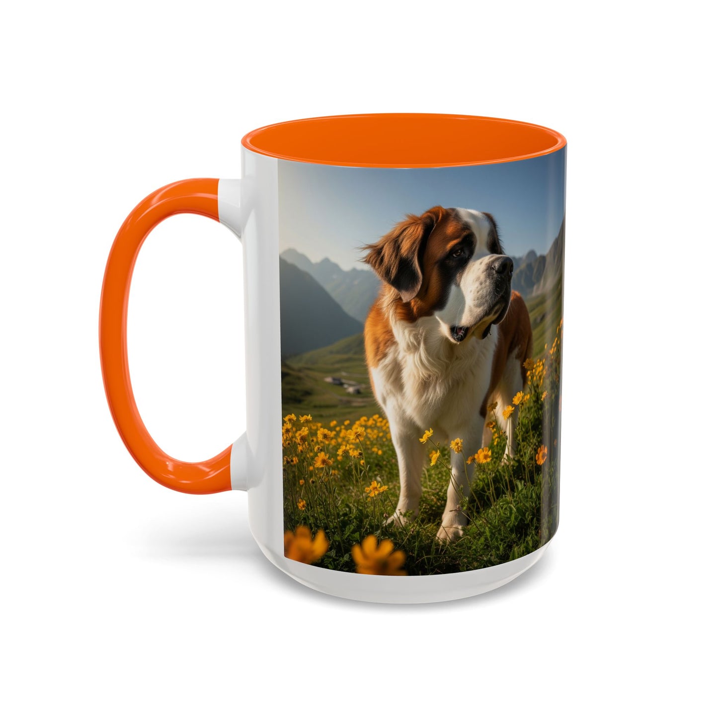 Saint Bernard Accent Coffee Mug - Perfect Gift for Dog Lovers