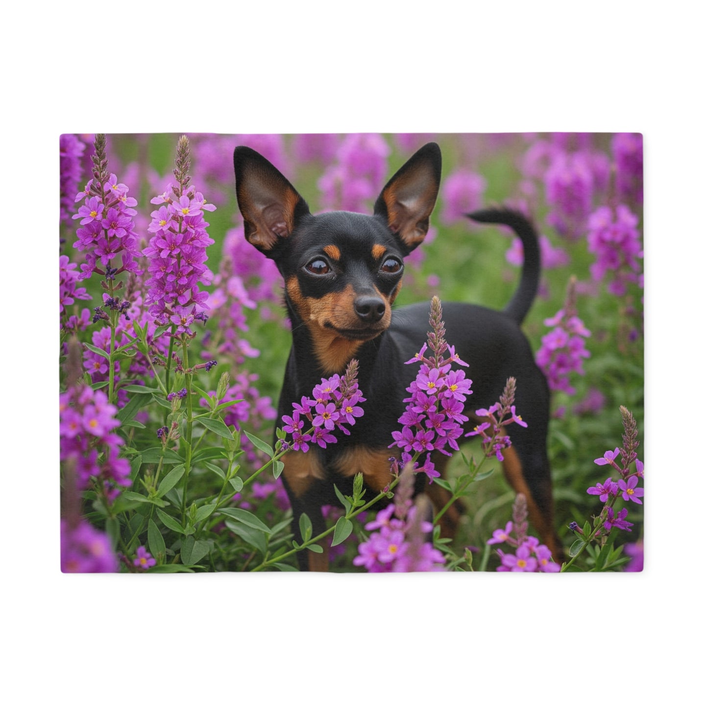 English Toy Terrier Sweatshirt Blanket