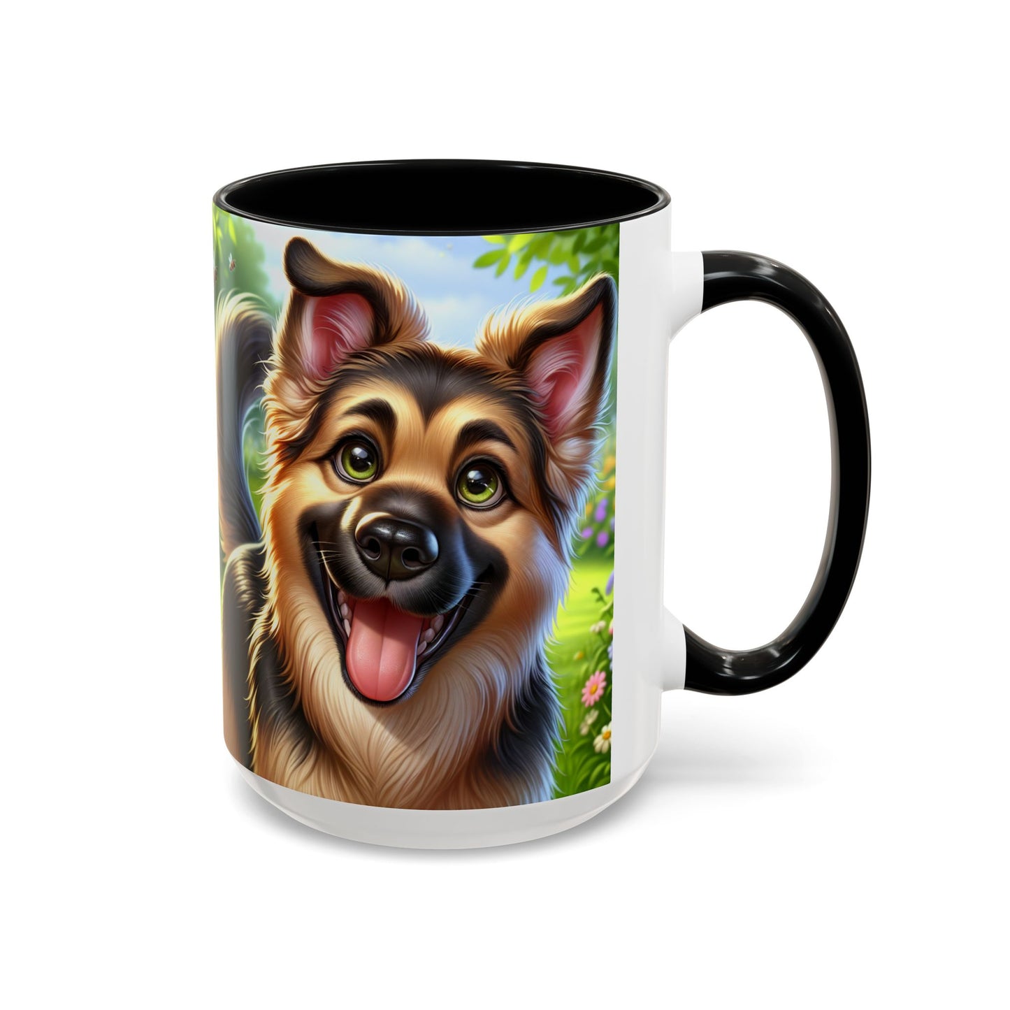 German Shepherd Accent Coffee Mug - Perfect Gift for Dog Lovers