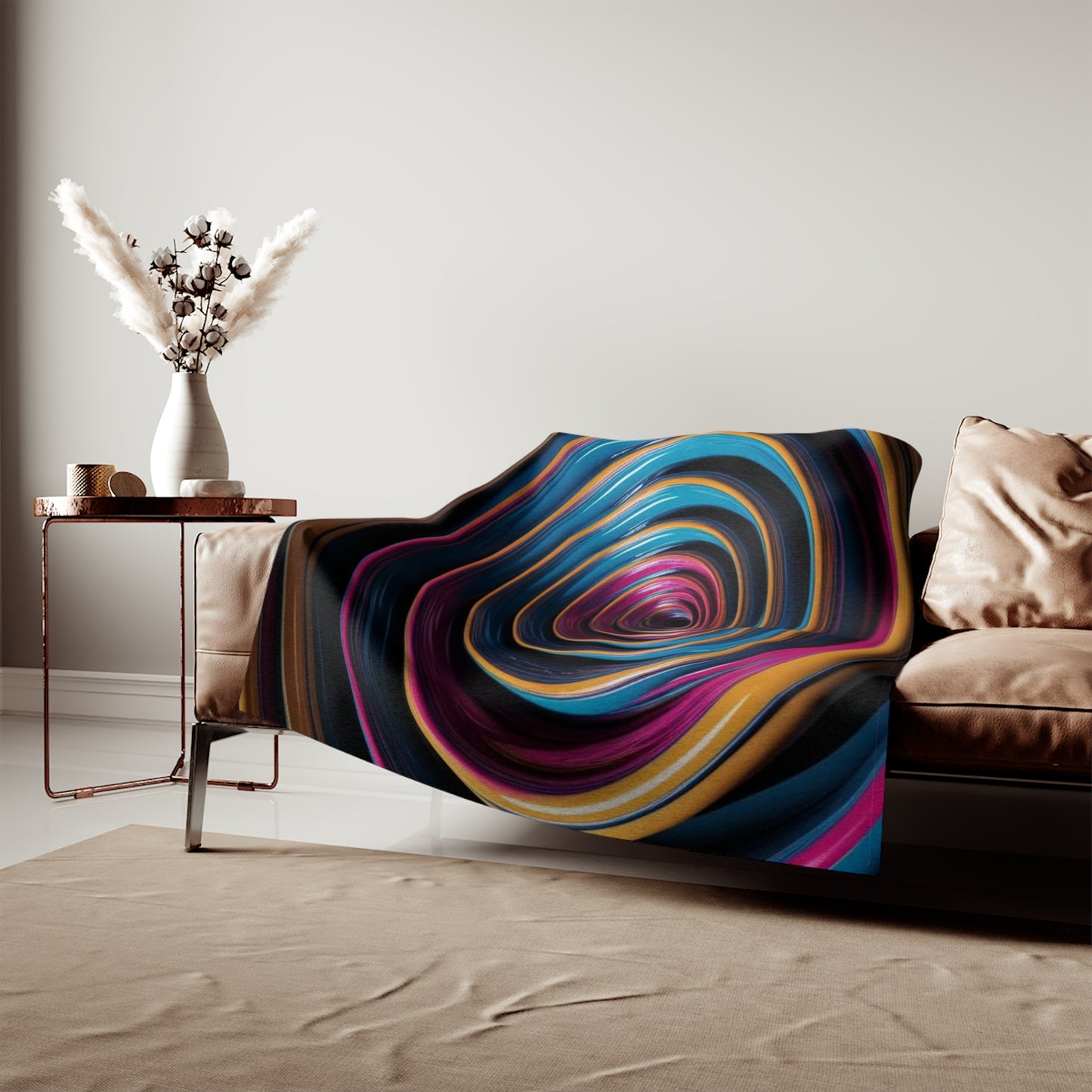 Optical Illusion Sweatshirt Blanket