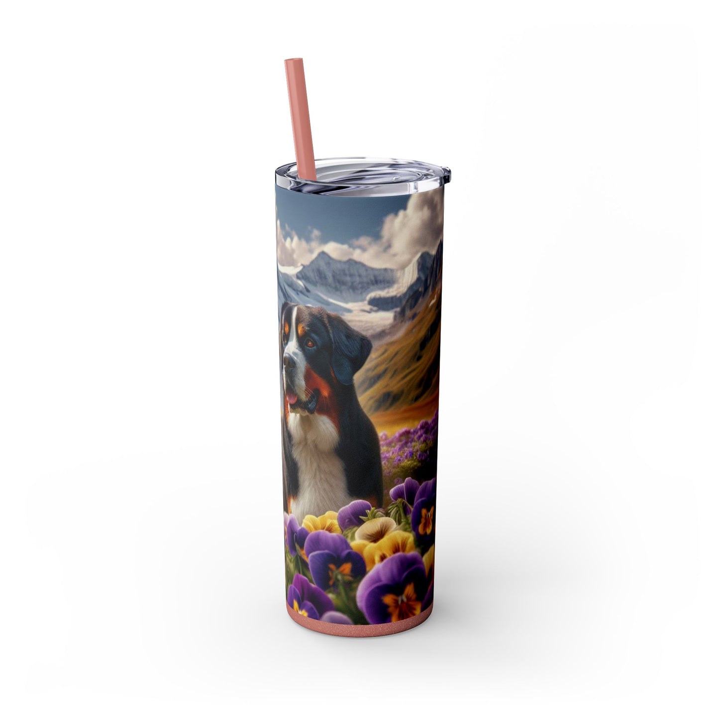 Greater Swiss Mountain Dog Tumbler with Straw, 20oz