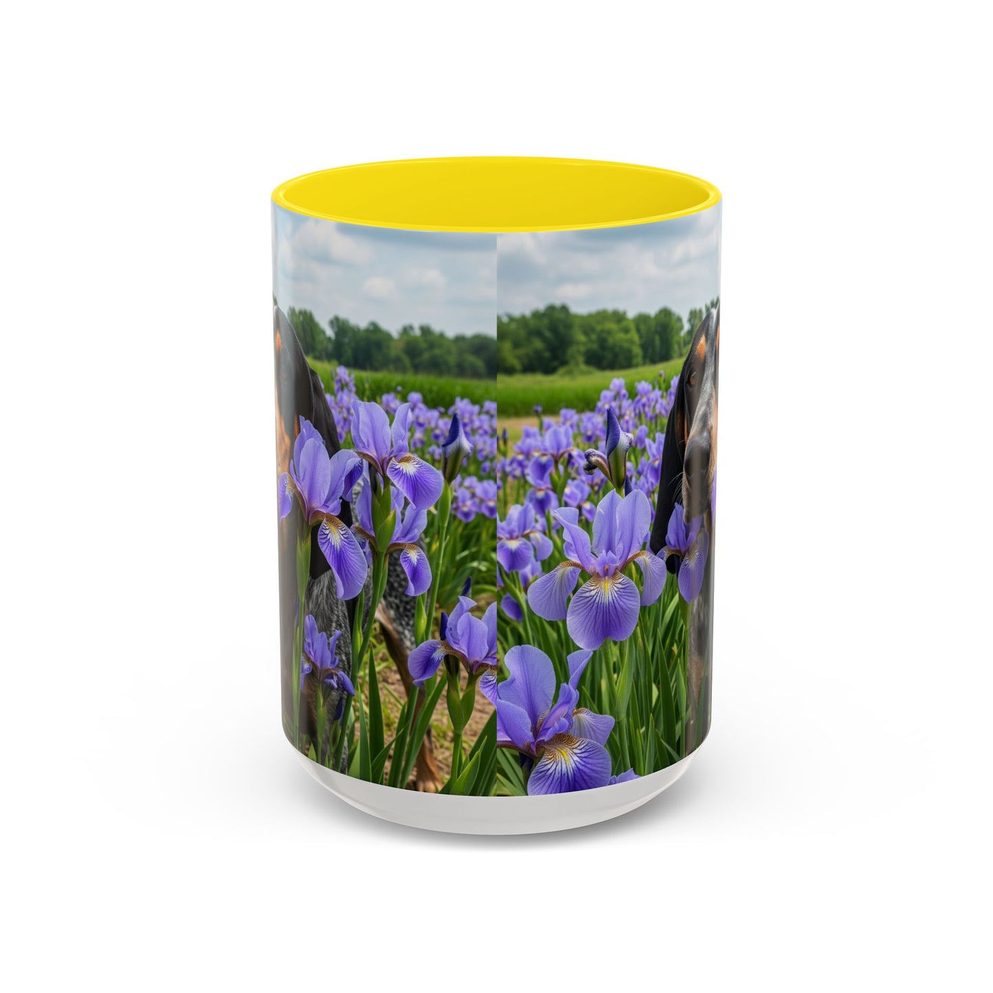 Bluetick Coonhound Accent Coffee Mug - Perfect Gift for Dog Lovers