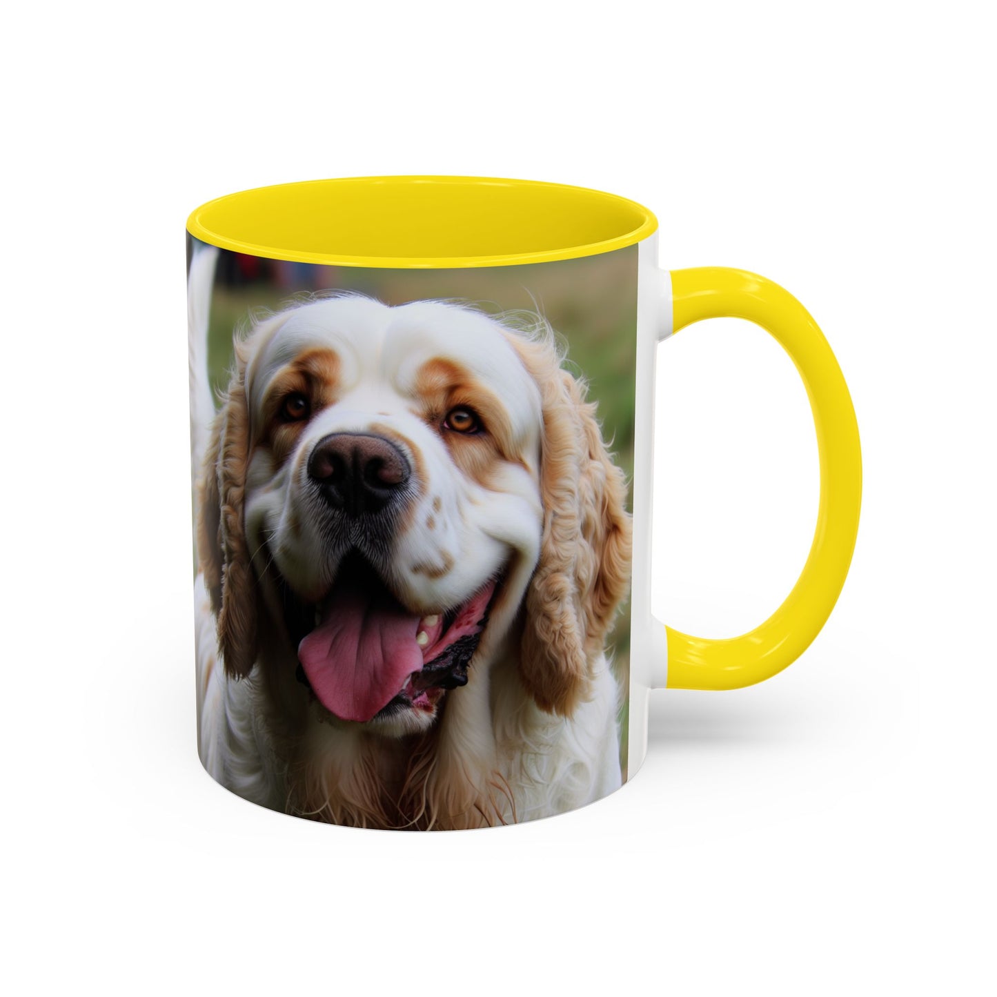 Clumber Spaniel Accent Coffee Mug - Perfect Gift for Dog Lovers